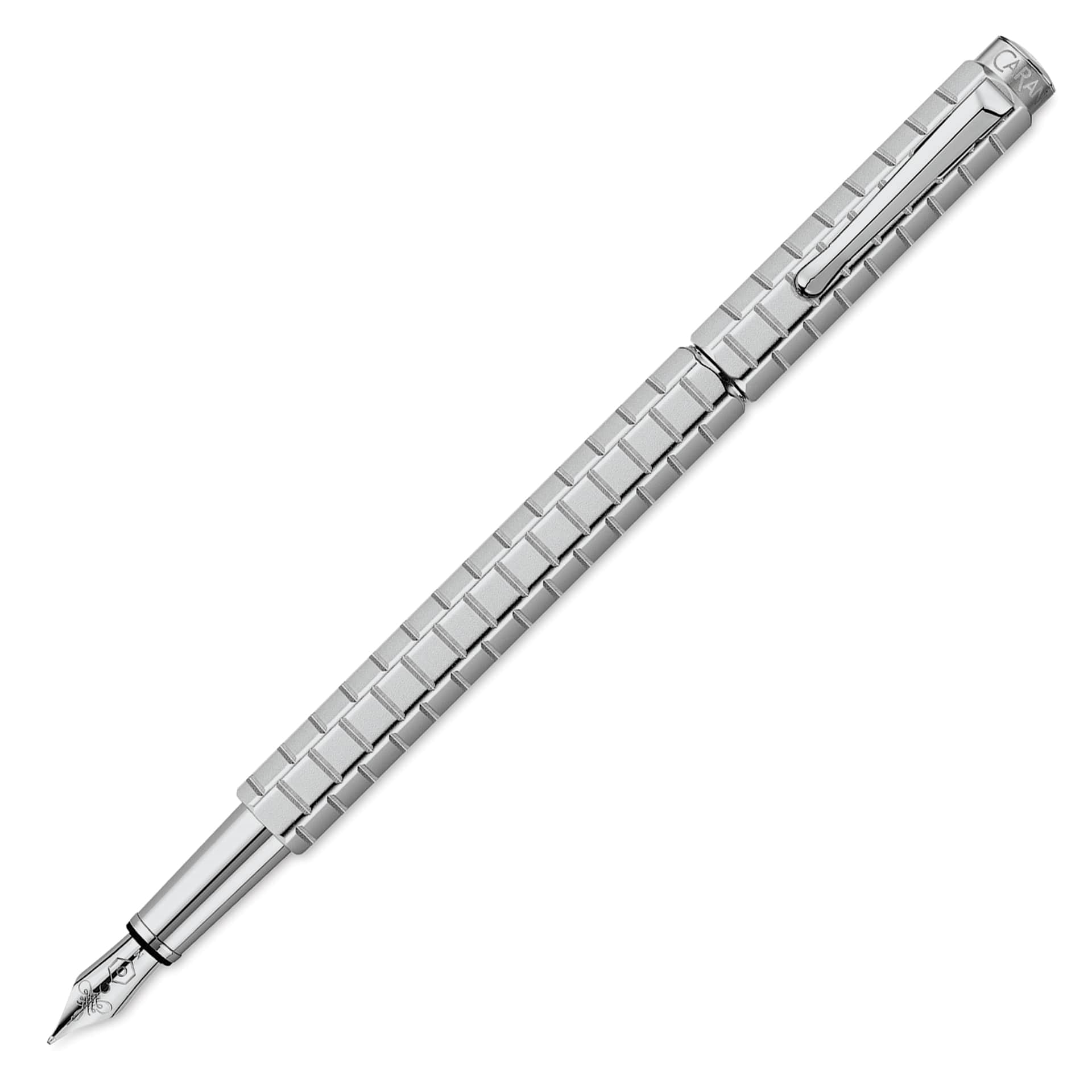 Caran d'Ache Ecridor Avenue Fountain Pen - Platinum Coated, Broad