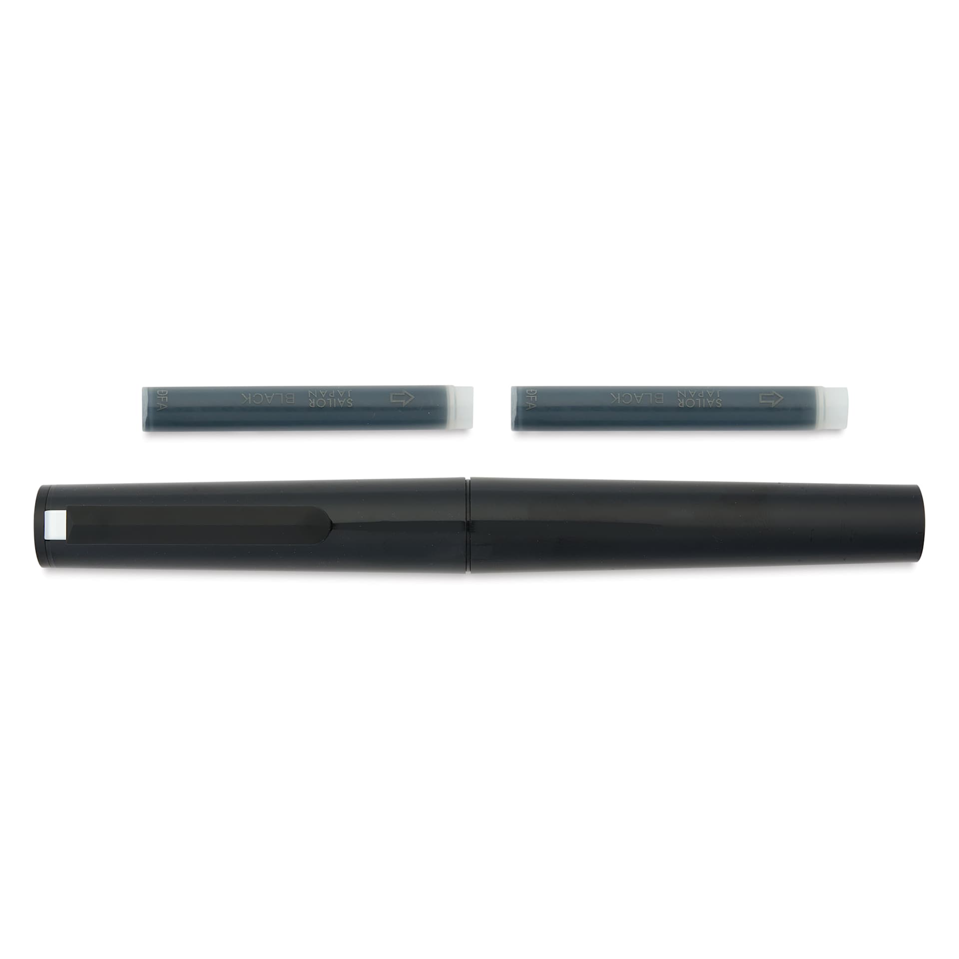 Sailor TUZU Adjust Fountain Pen - Black, Fine, with replacement ink cartridges