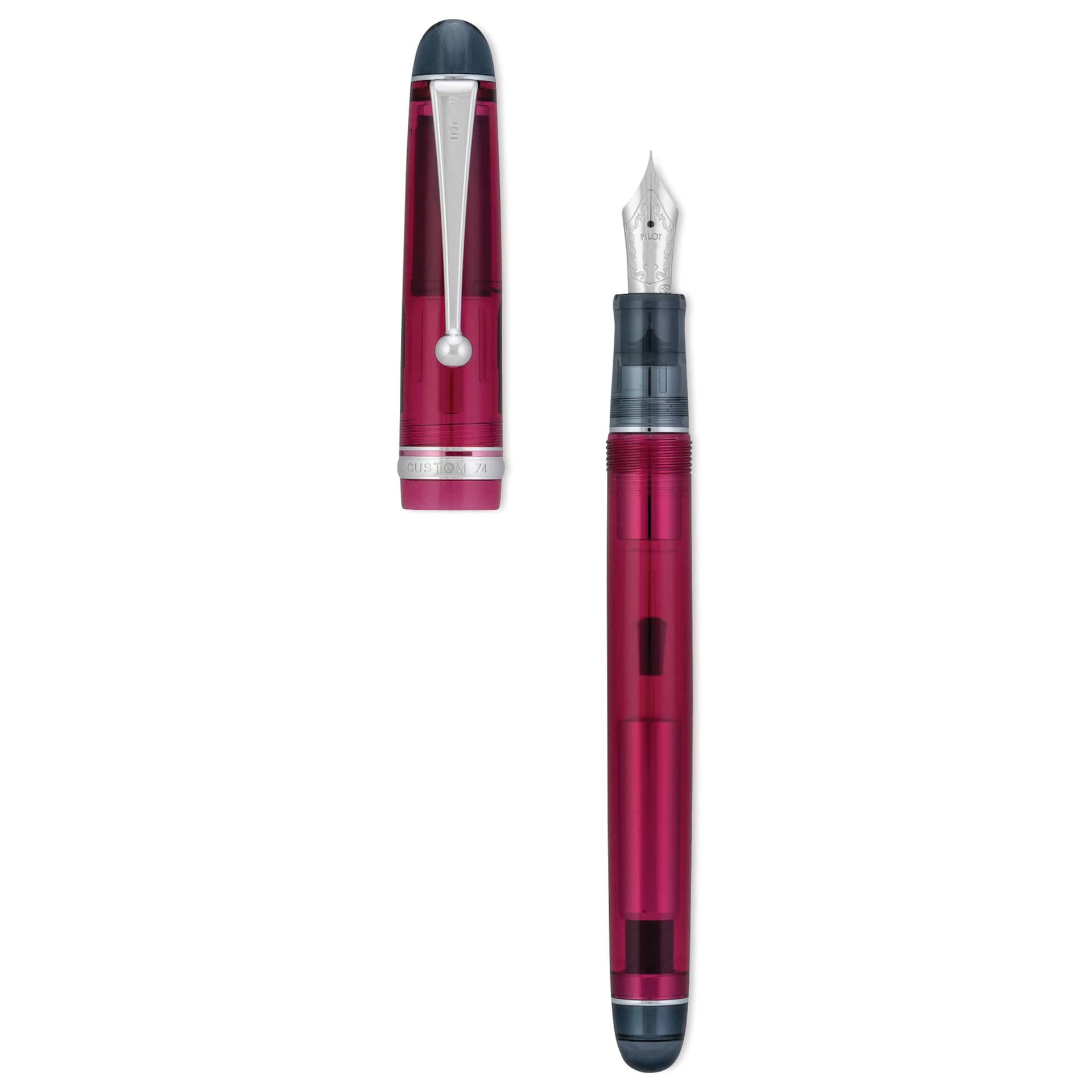 Pilot Custom 74 Fountain Pen - Merlot, Fine