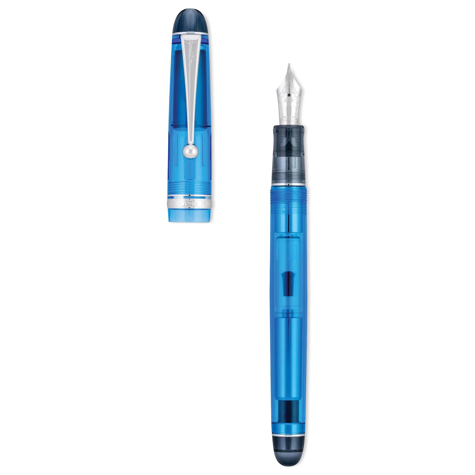 Pilot Custom 74 Fountain Pen - Blue, Fine
