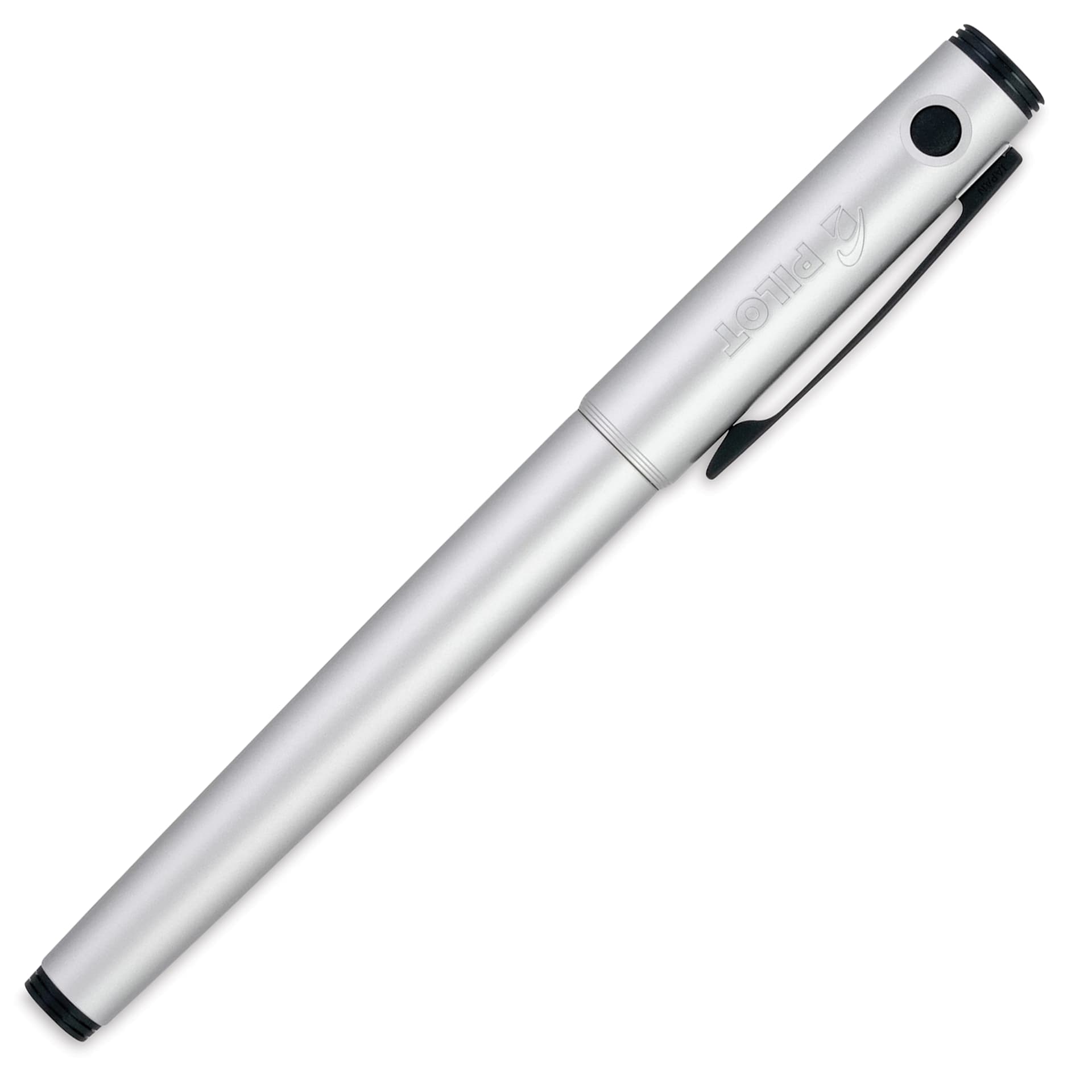 Pilot Explorer Fountain Pen - Silver, cap on