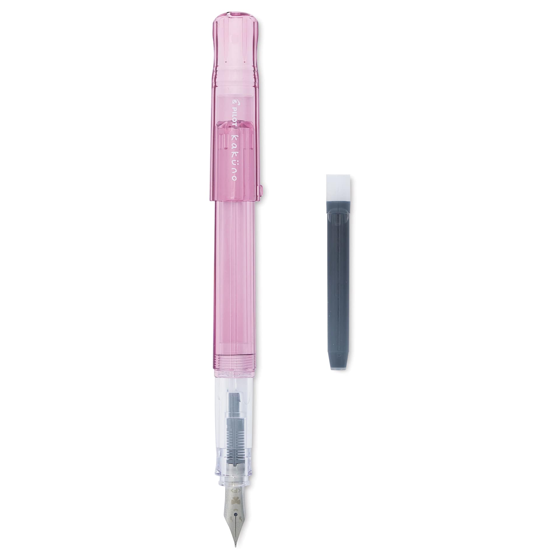Pilot Kakuno Fountain Pen - Pink, Fine Nib
