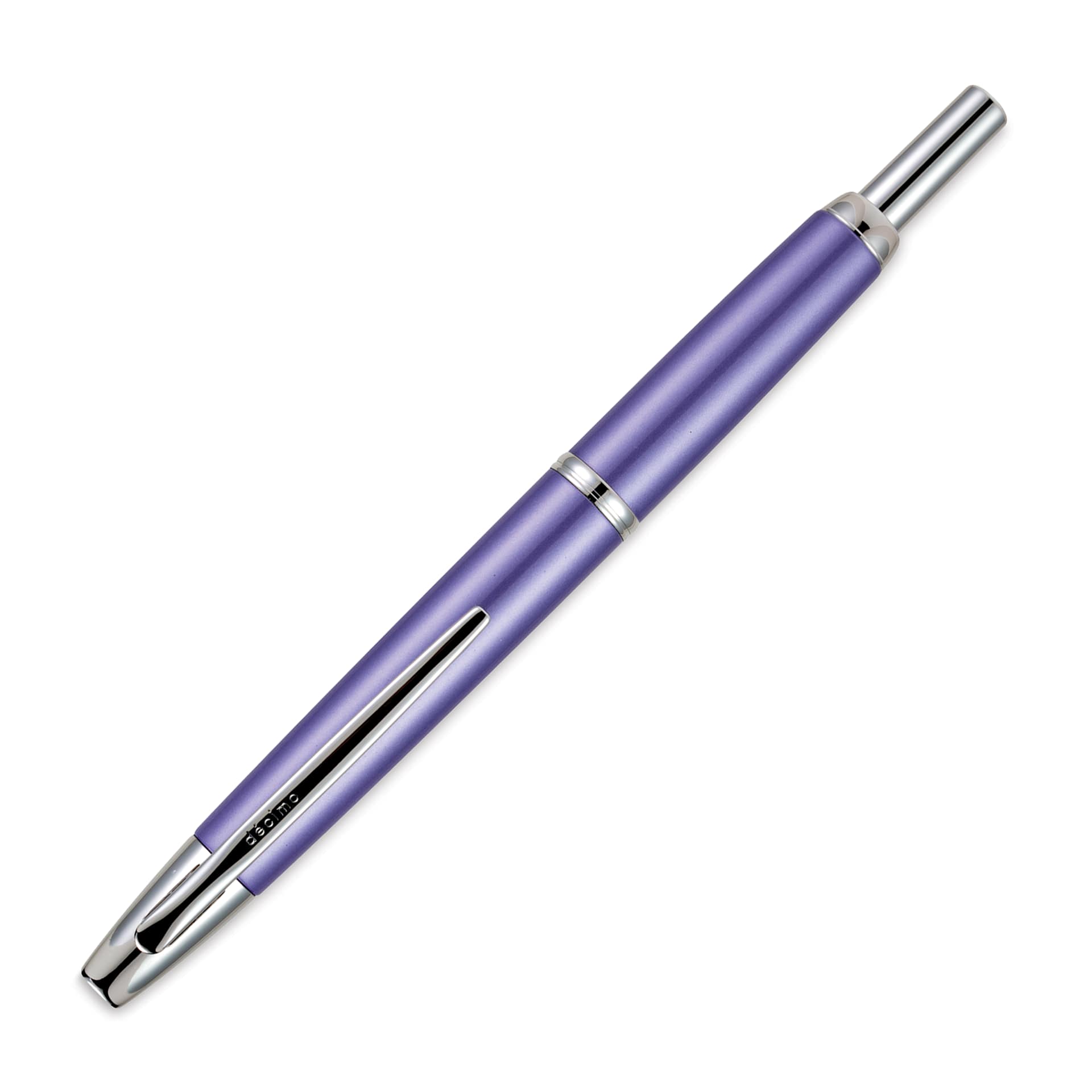 Pilot Vanish Point Decimo Fountain Pen - Purple, Extra Fine, nib retracted