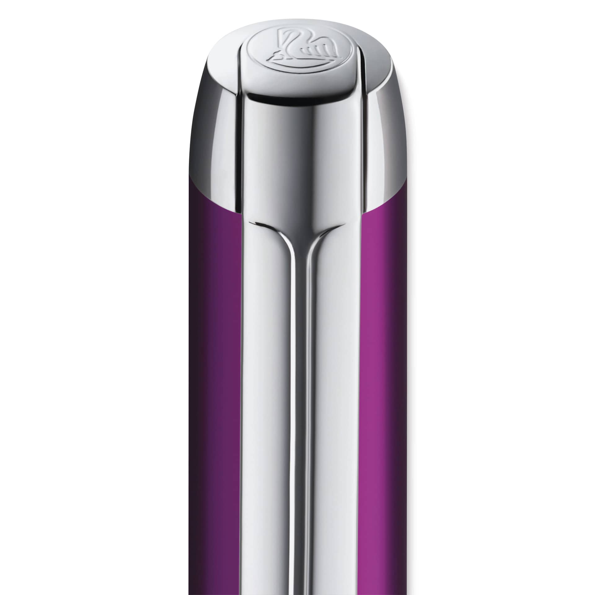 Pelikan Pura Rollerball Pen - Purple close up of cap