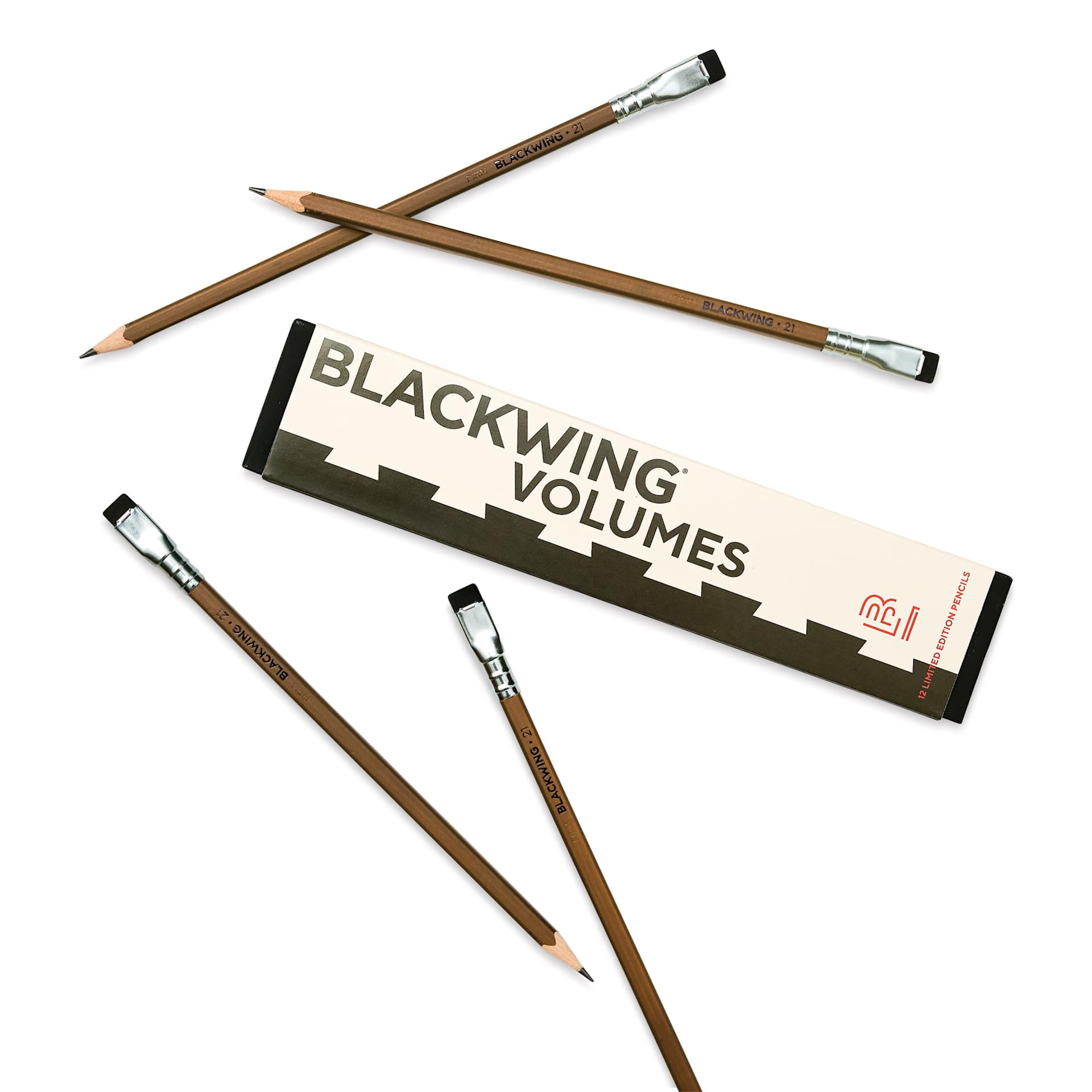 Blackwing Volume 21 Pencils - Set of 12, packaging and pencils