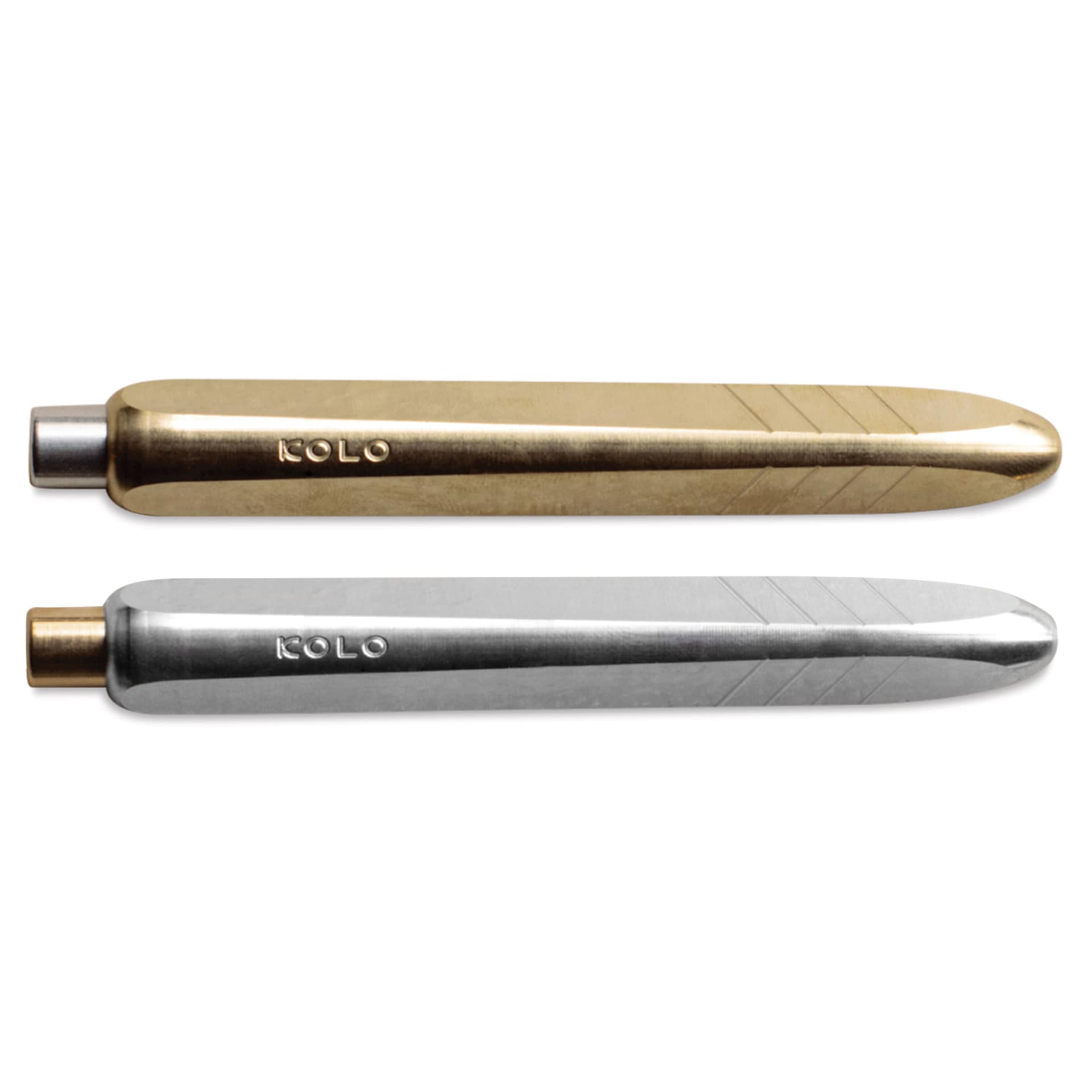 Kolo Tino Raw Metal Ballpoint Pens, retracted
