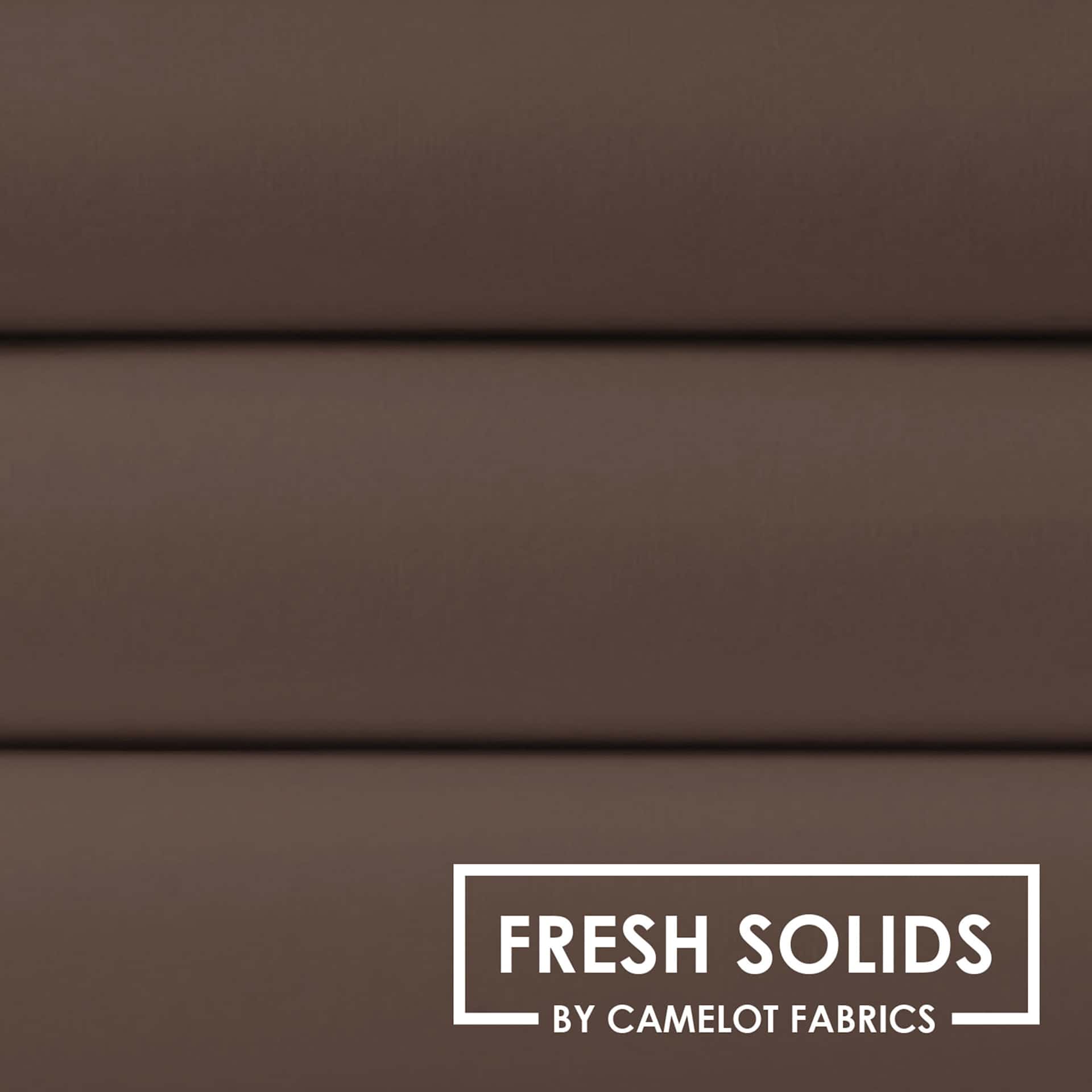 Camelot Fresh Solids Cotton Fabric - Mocha, 44" x 15 yds