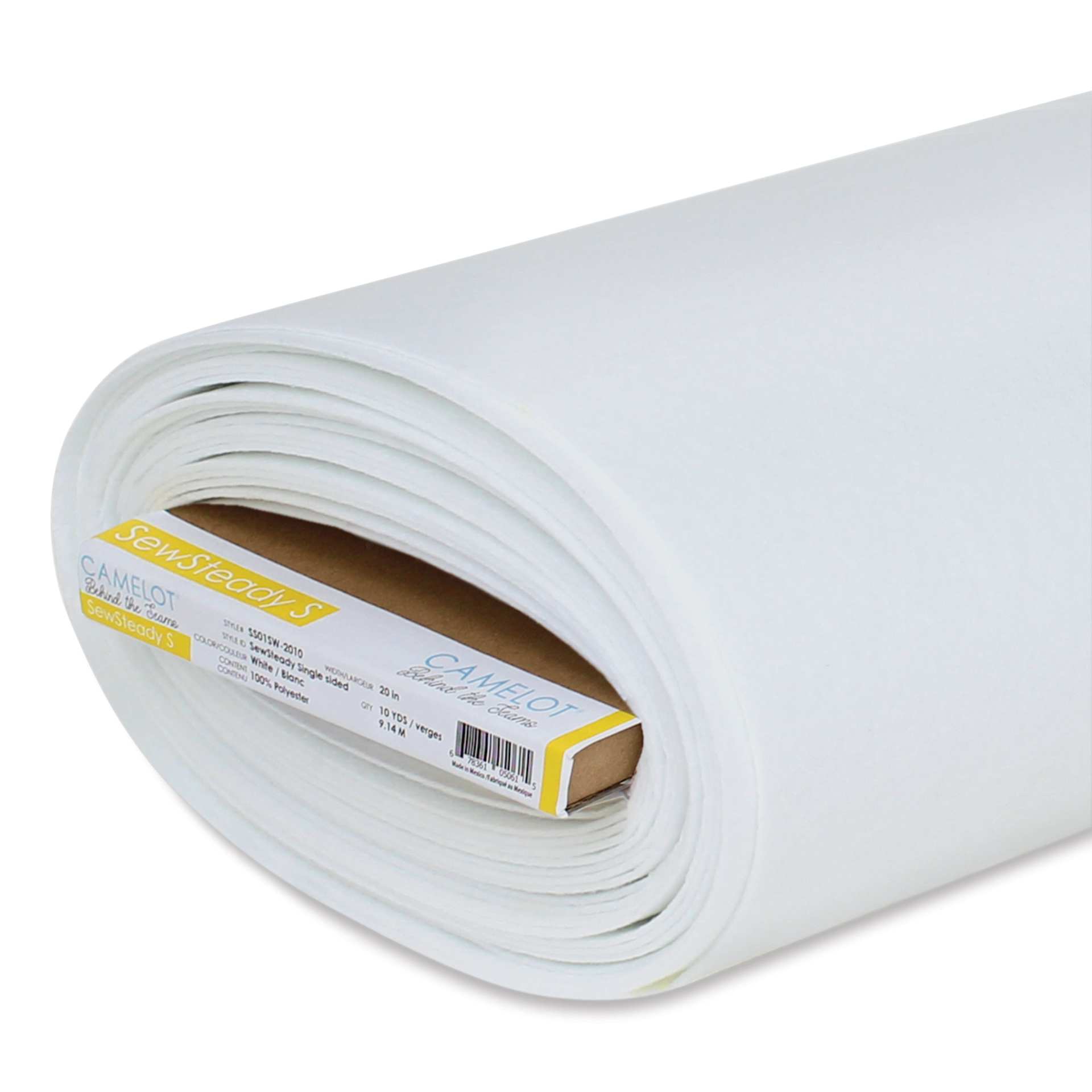 Camelot Behind the Seams SewSteady Craft Stabilizer - 20" x 10 yds, close-up of bolt