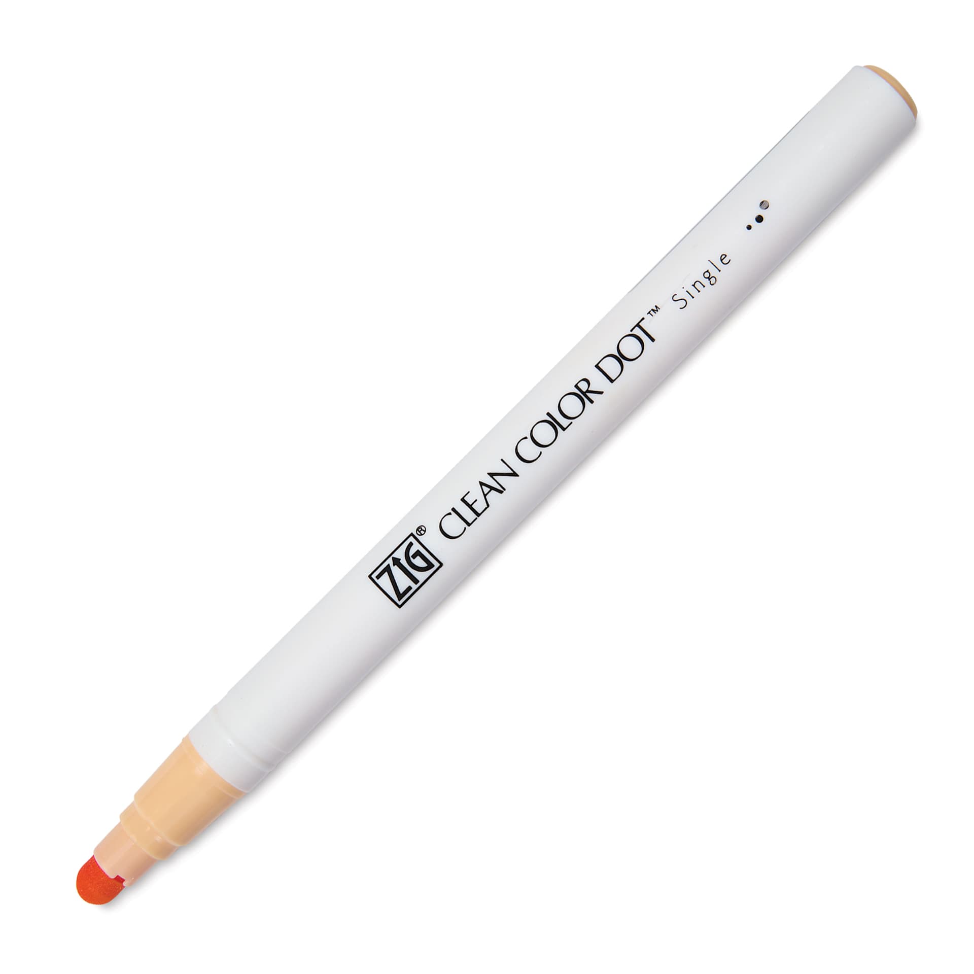 Zig Clean Color Dot Marker - Peach Bliss, marker with cap off
