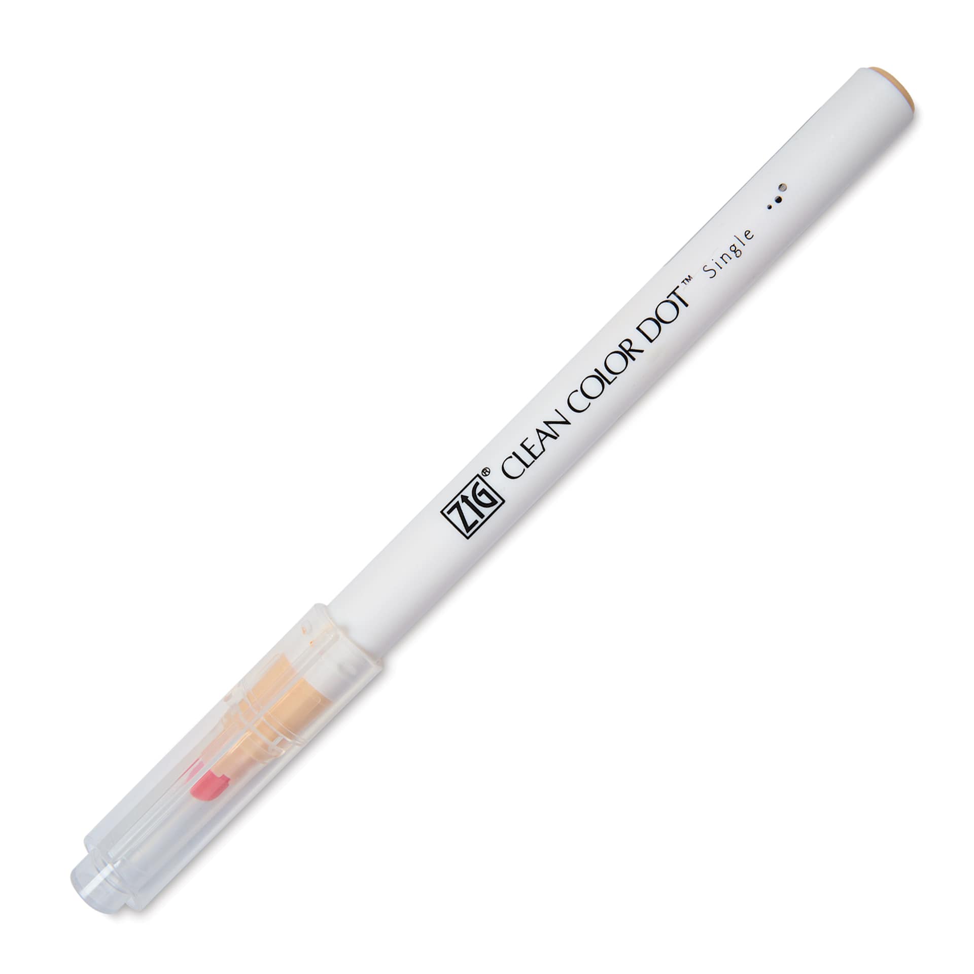 Zig Clean Color Dot Marker - Peach Bliss, marker with cap on