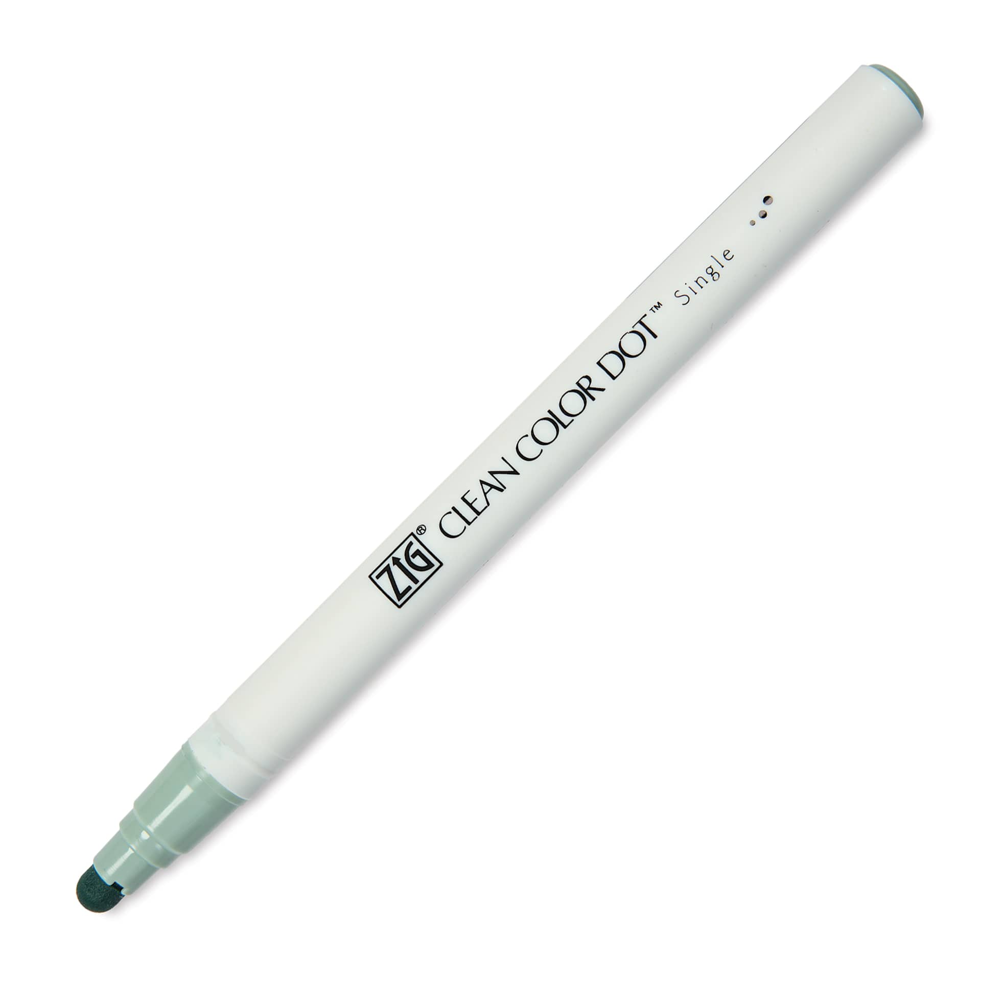 Zig Clean Color Dot Marker - Grayish Green, marker with cap off