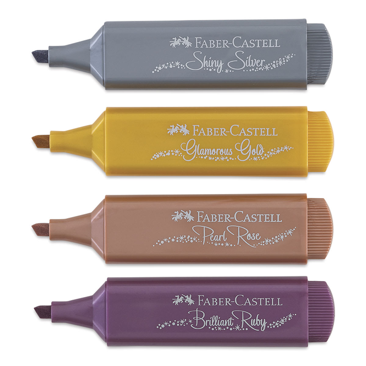 Faber-Castell Metallic Textliner - Wallet Set of 4