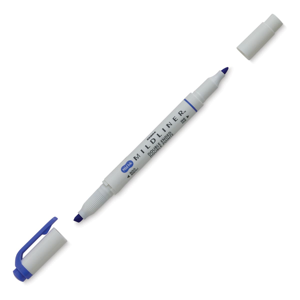 Zebra Mildliner Double Ended Creative Marker - Lavender (Caps off)