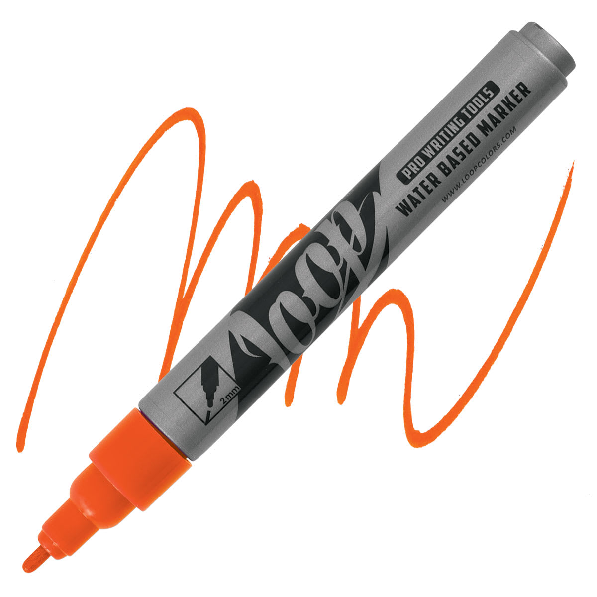Loop Water-Based Acrylic Marker - Tilburg, 2 mm marker and swatch