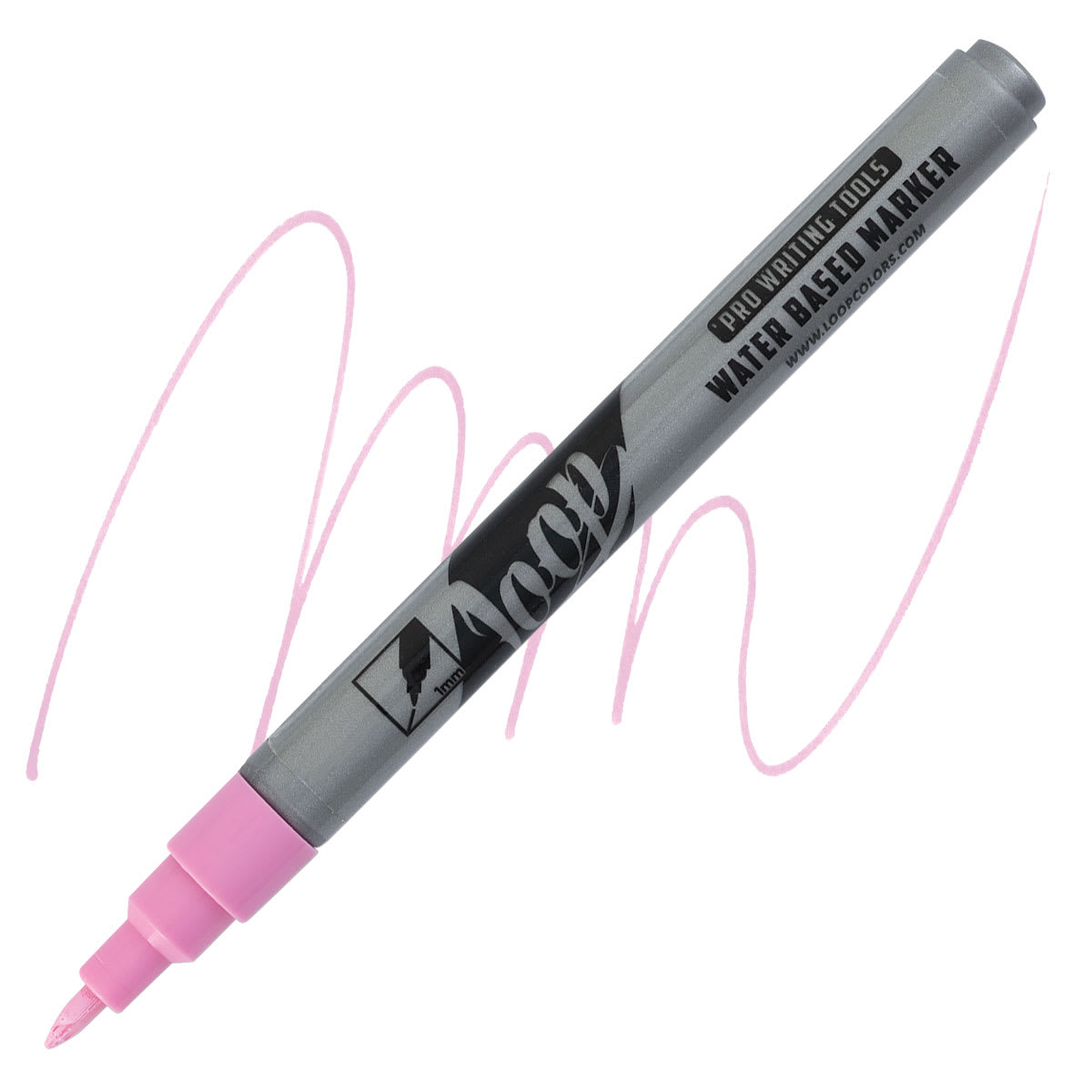 Loop Water-Based Acrylic Marker - Limerick, 1 mm marker and swatch