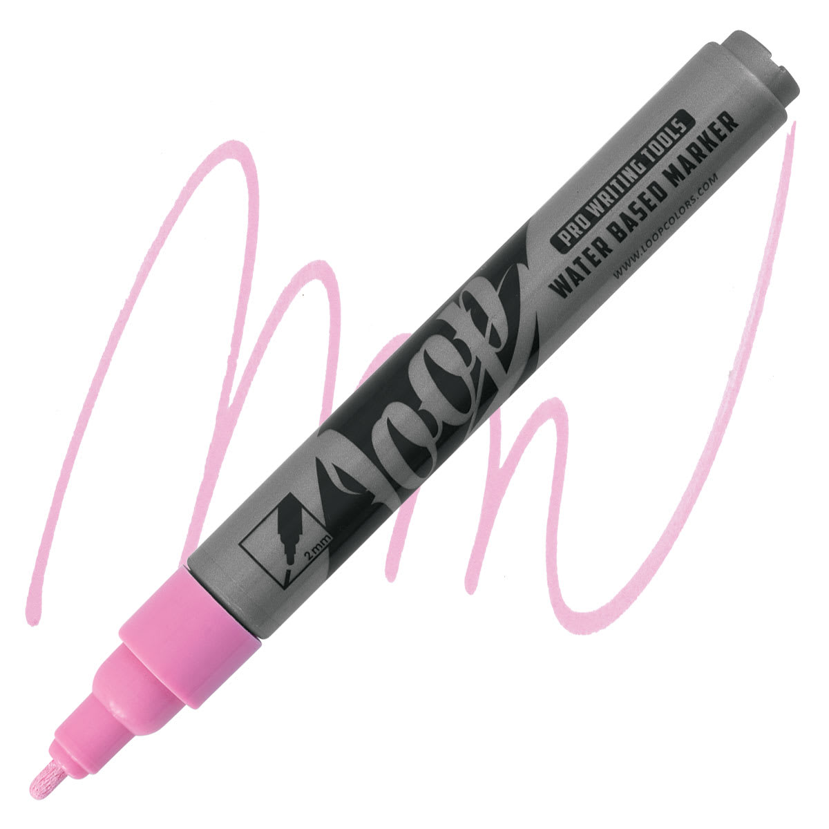 Loop Water-Based Acrylic Marker - Limerick, 2 mm marker and swatch