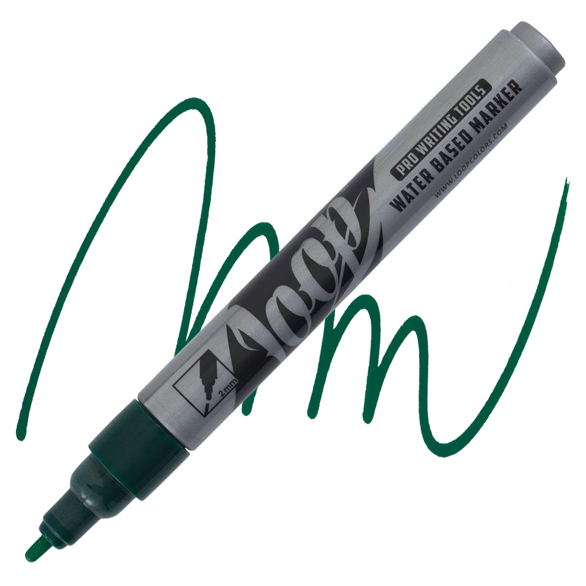 Loop Water-Based Acrylic Marker - Ferrera, 2 mm marker and swatch