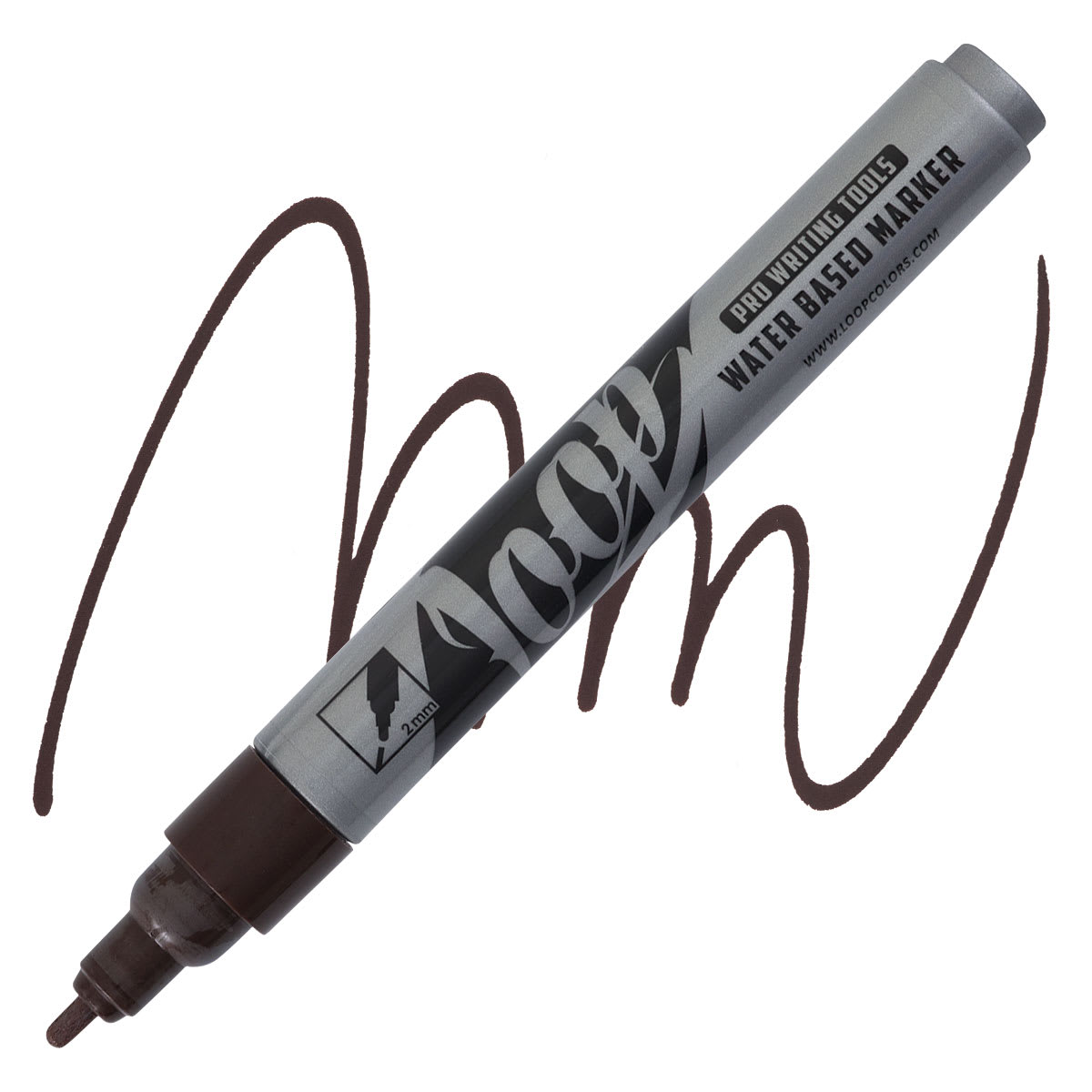 Loop Water-Based Acrylic Marker - Baltimore, 2 mm marker and swatch