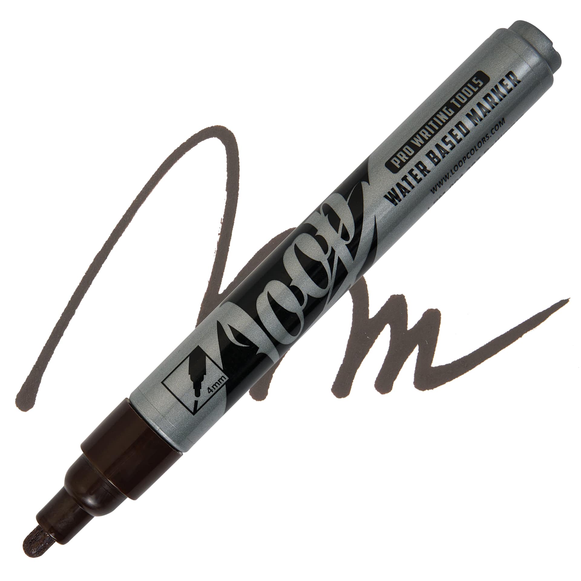 Loop Water-Based Acrylic Marker - Baltimore, 4 mm marker and swatch
