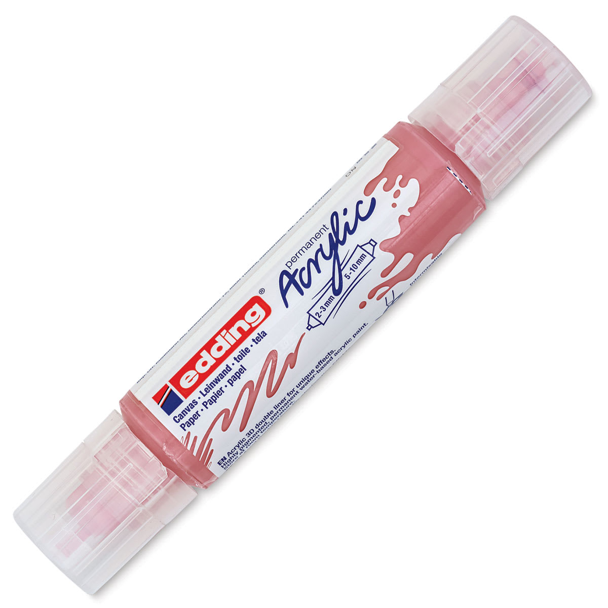 Edding 5400 Acrylic Double Ended Paint Marker - Classy Mauve 935, Cap On
