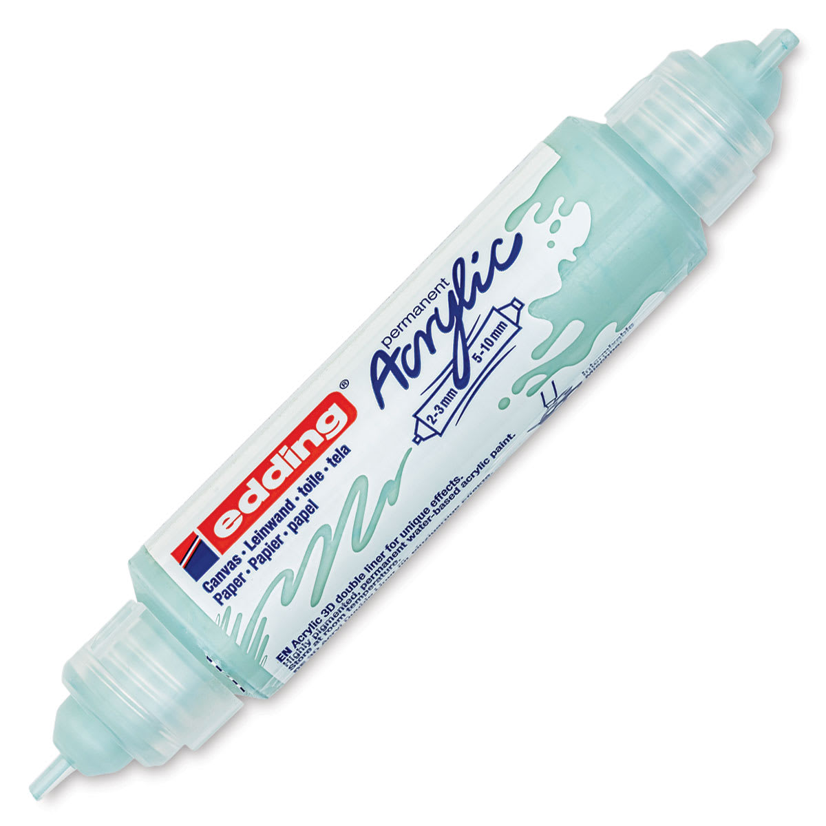 Edding 5400 Acrylic Double Ended Paint Marker - Mellow Mint 928, Cap Off