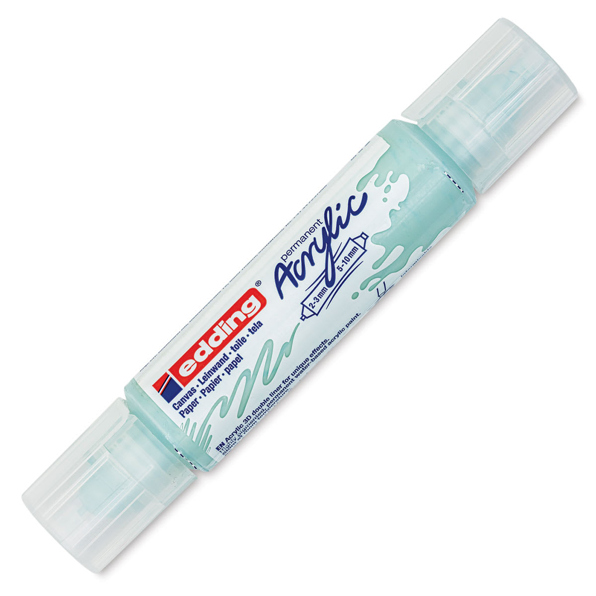 Edding 5400 Acrylic Double Ended Paint Marker - Mellow Mint 928, Cap On