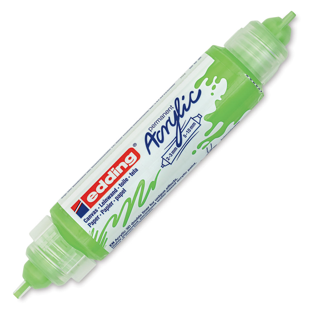 Edding 5400 Acrylic Double Ended Paint Marker - Pastel Green 917, Cap Off