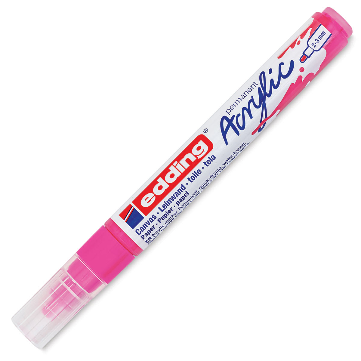 Edding Acrylic Paint Marker - Neon Pink 069, Medium, Cap On