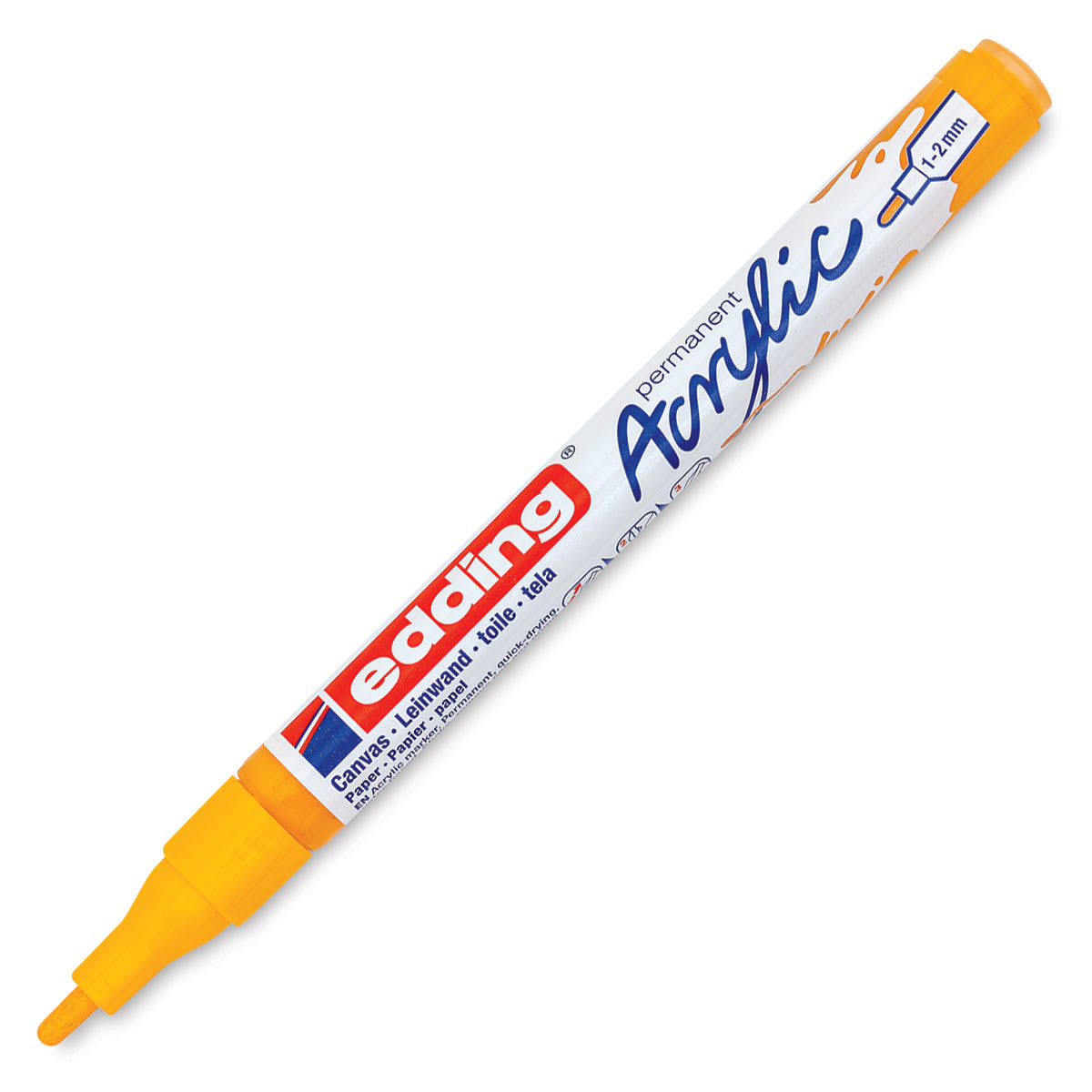 Edding Acrylic Paint Marker - Sunny Yellow 906, Fine, Cap Off