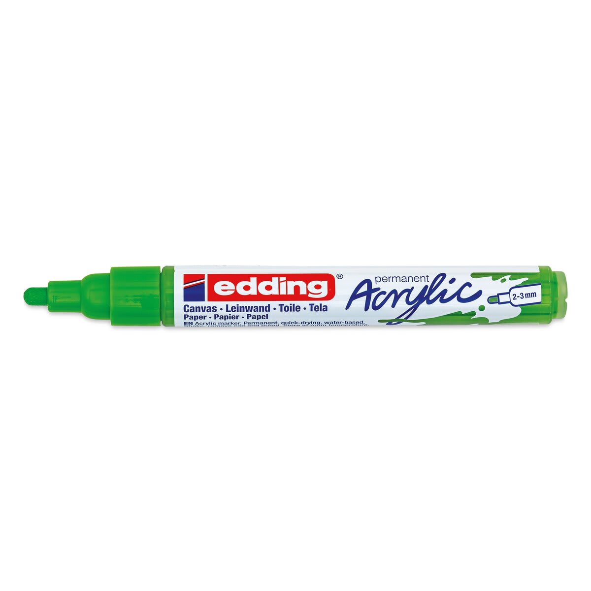 Edding Acrylic Paint Marker - Yellow Green 927, Medium, Cap Off