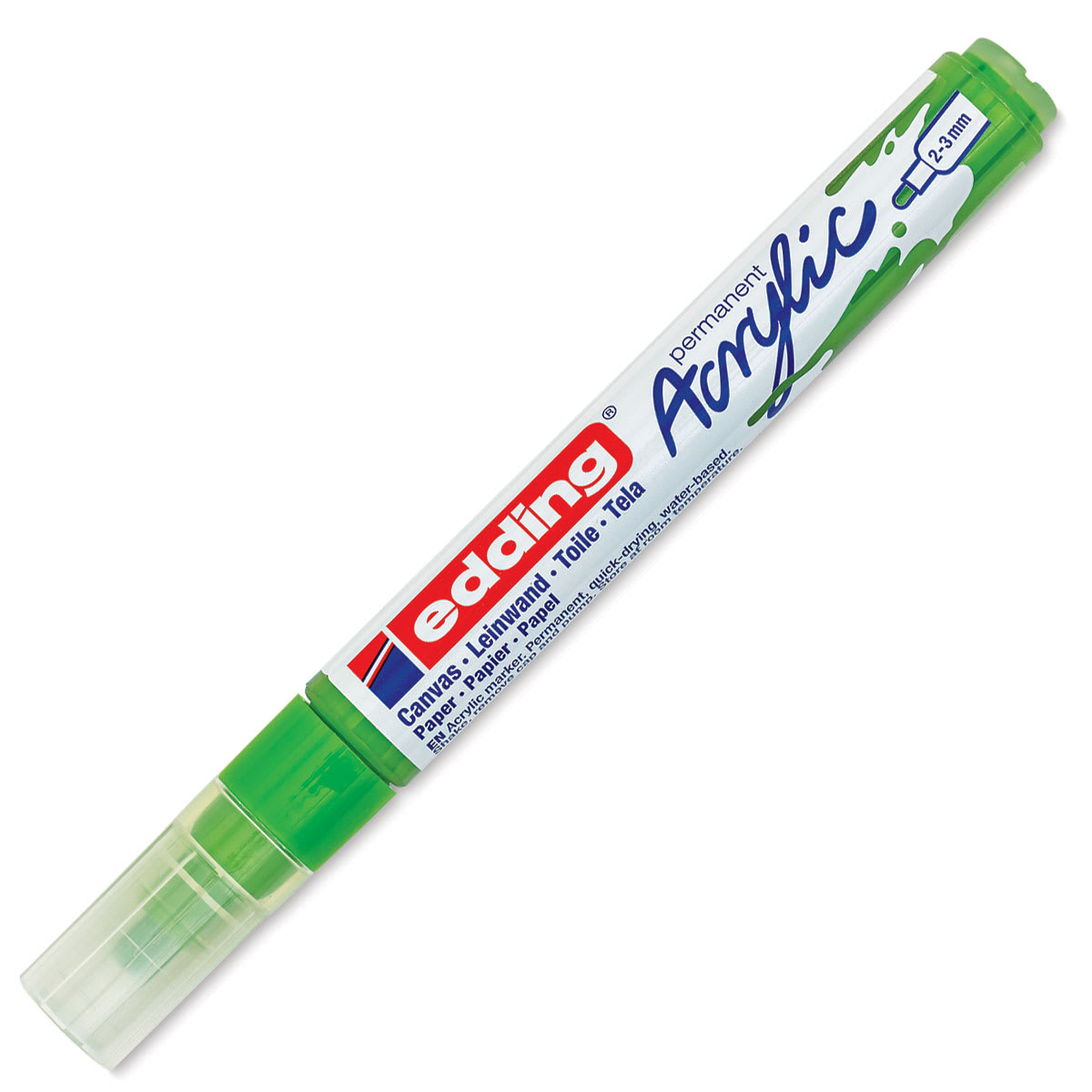 Edding Acrylic Paint Marker - Yellow Green 927, Medium, Cap On