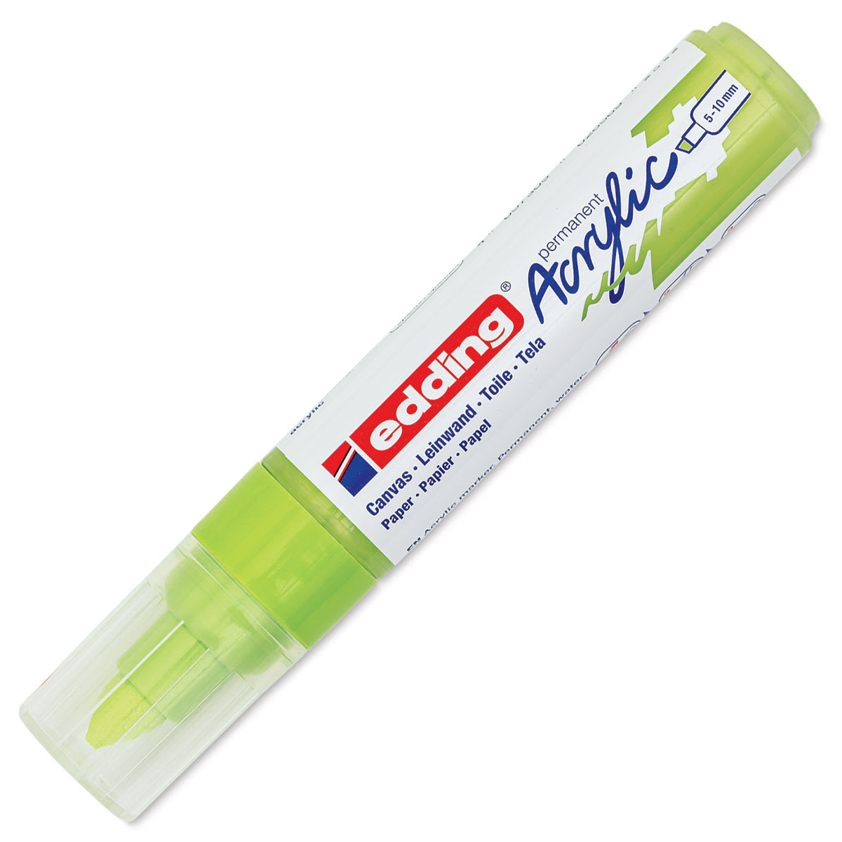Edding Acrylic Paint Marker - Pastel Green 917, Broad, Cap On