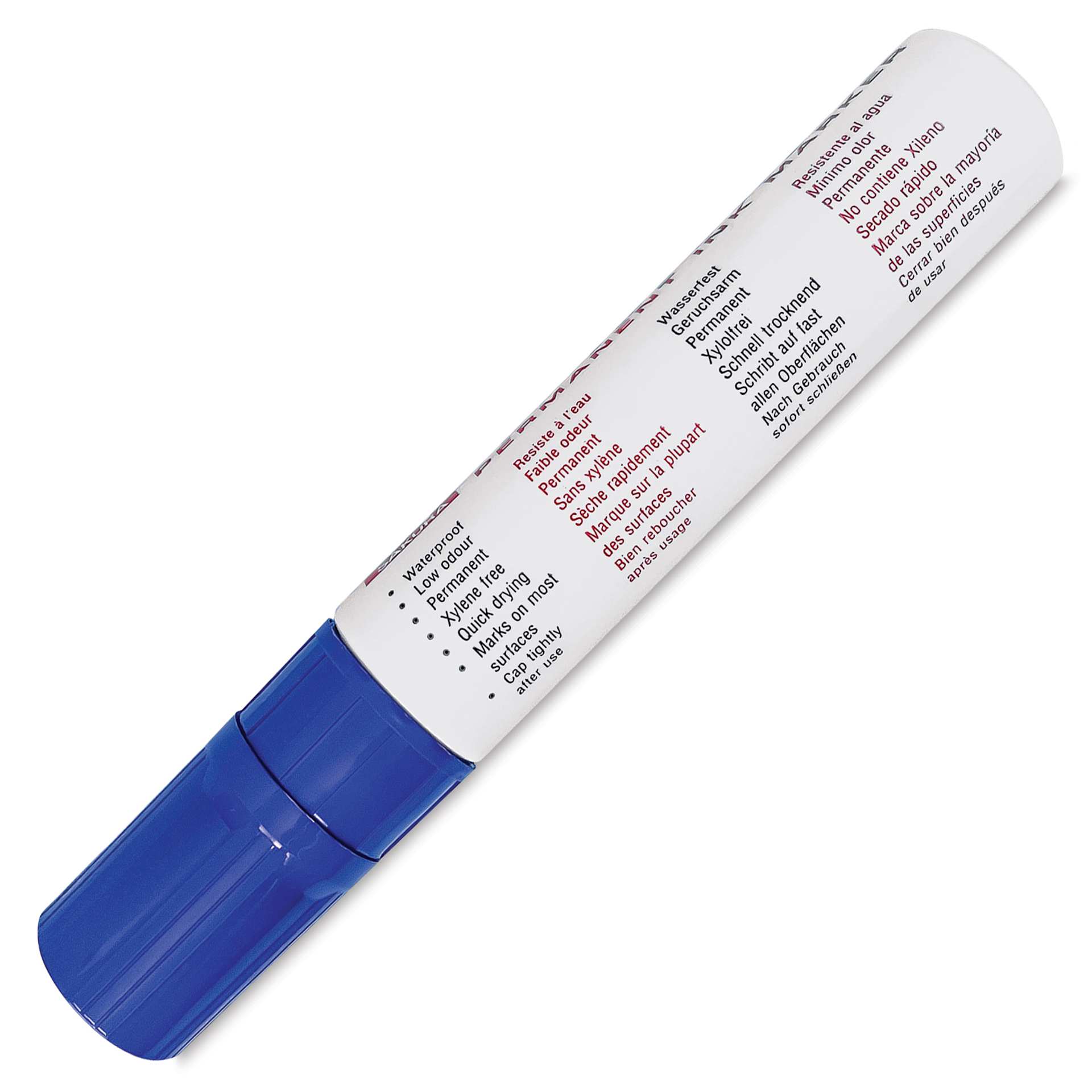 Sakura Extra Broad Permanent Ink Marker - Blue, back of the marker barrel