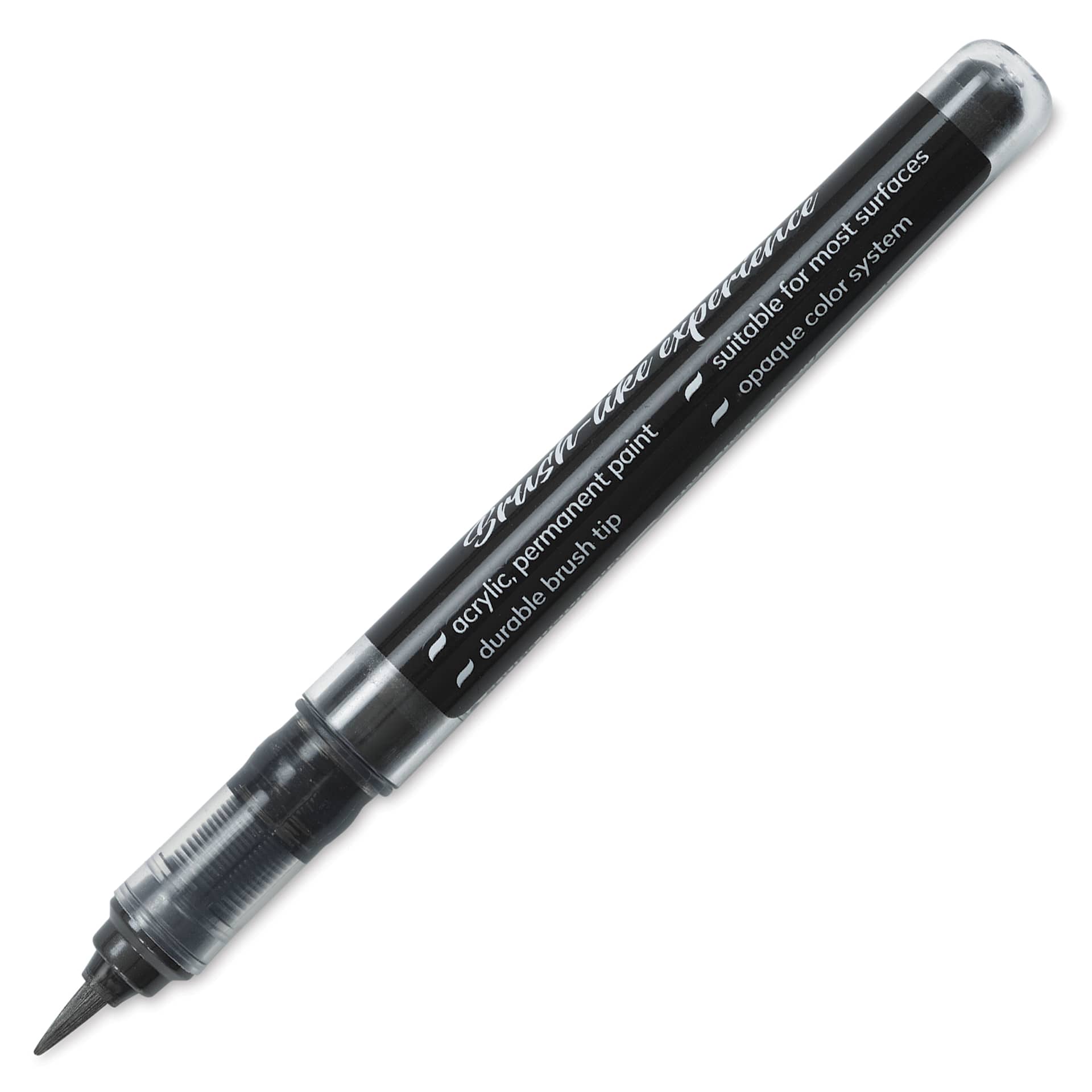 Karin Realbrush Metallic Marker - Black 8510, marker barrel showing details