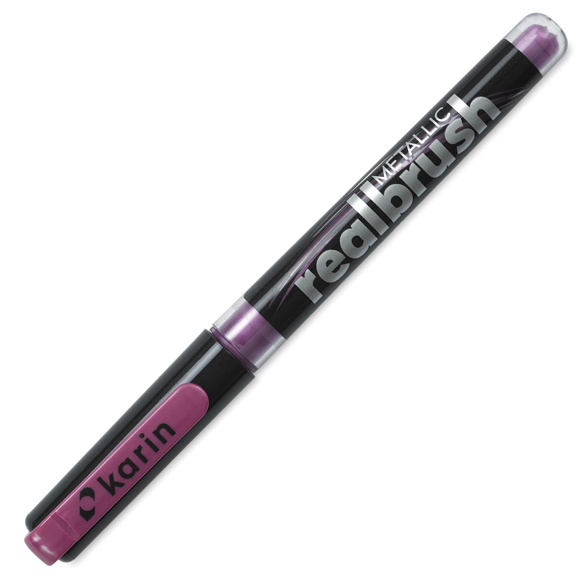 Karin Realbrush Metallic Marker - Pink 8546, cap on