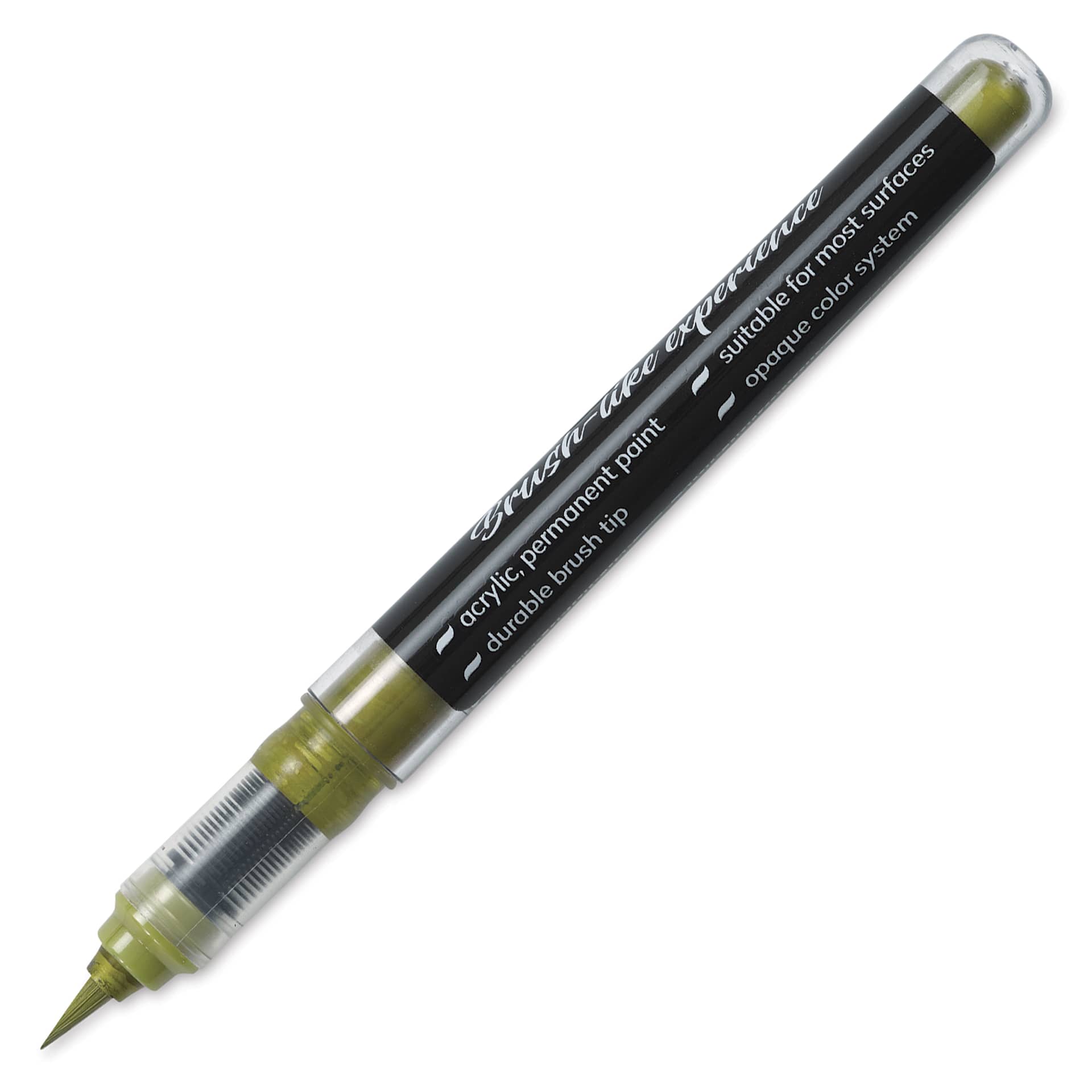 Karin Realbrush Metallic Marker - Gold 8595, marker barrel showing details