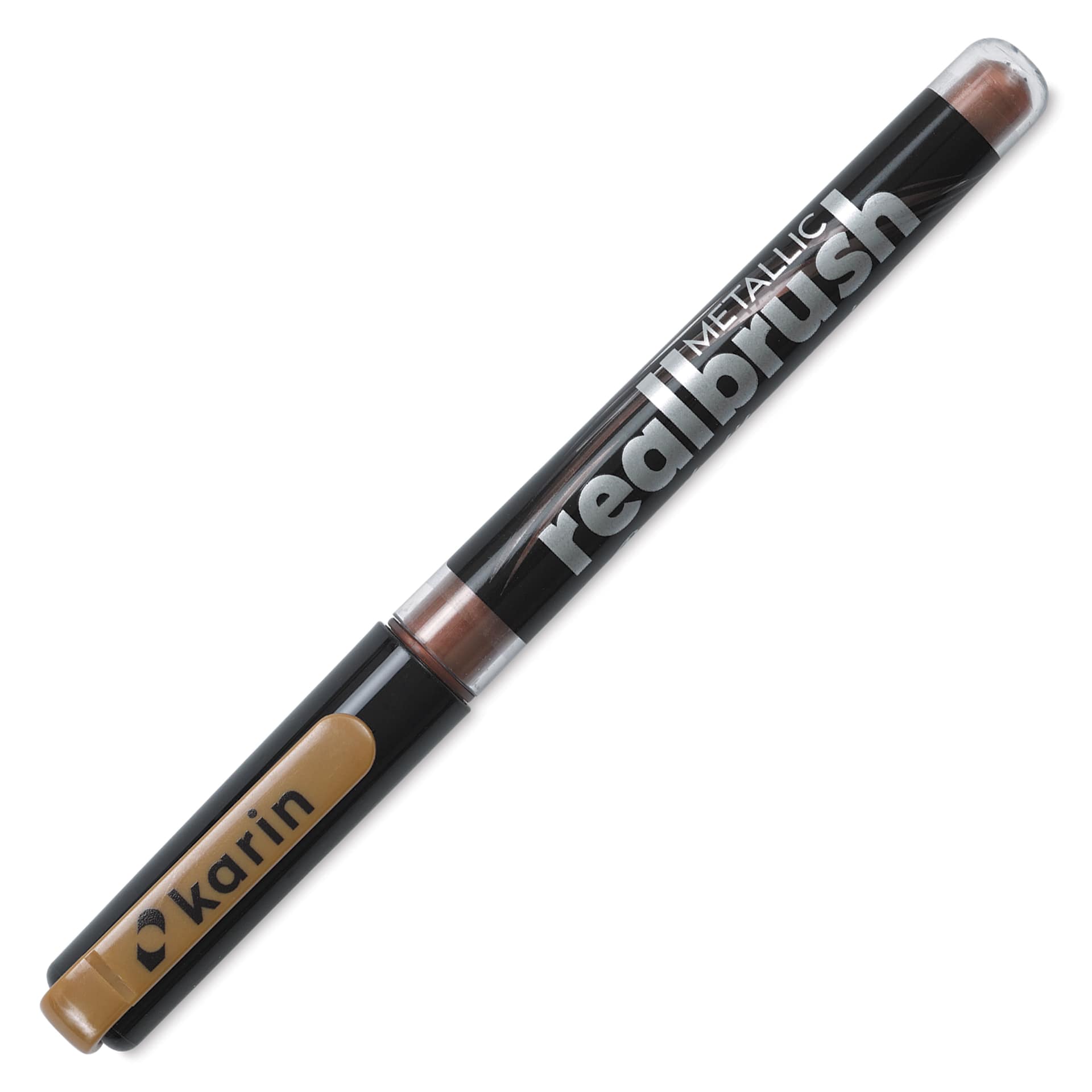 Karin Realbrush Metallic Marker - Red Gold 8592, cap on