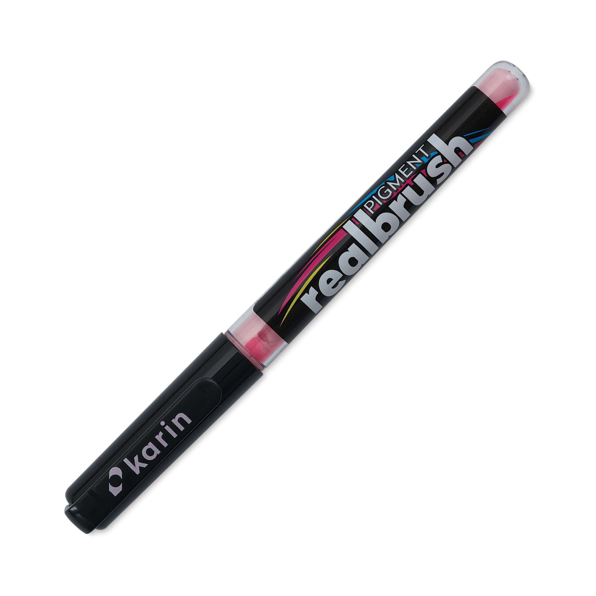 Karin Realbrush Pigment Marker - Pastel Magenta Red, cap on