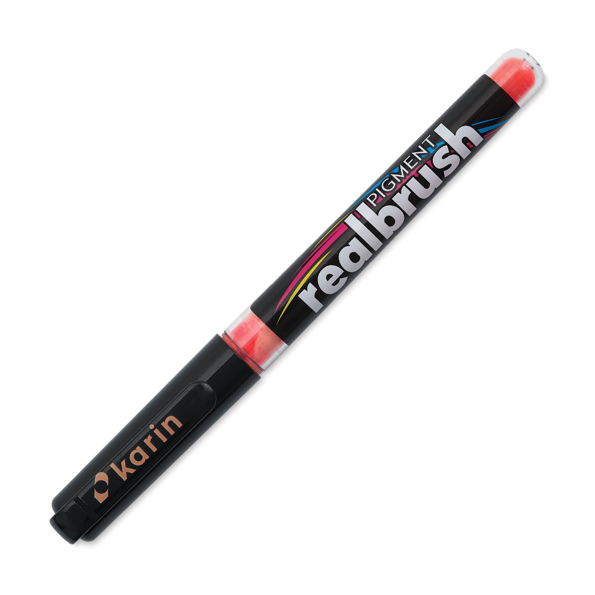 Karin Realbrush Pigment Marker - Salmon Pink, cap on