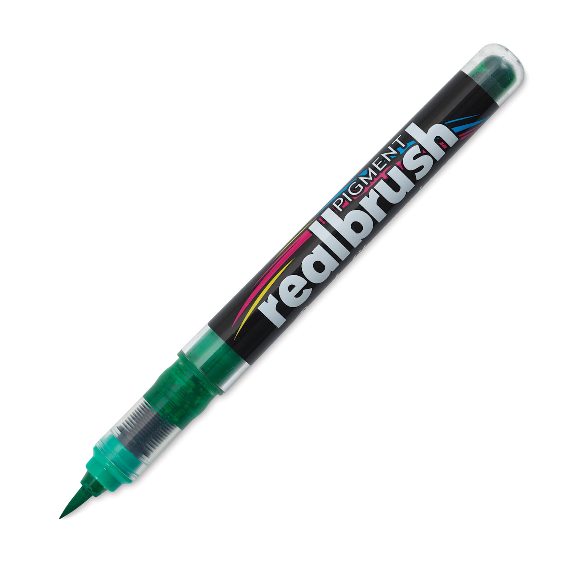 Karin Realbrush Pigment Marker - Ocean Teal, cap off