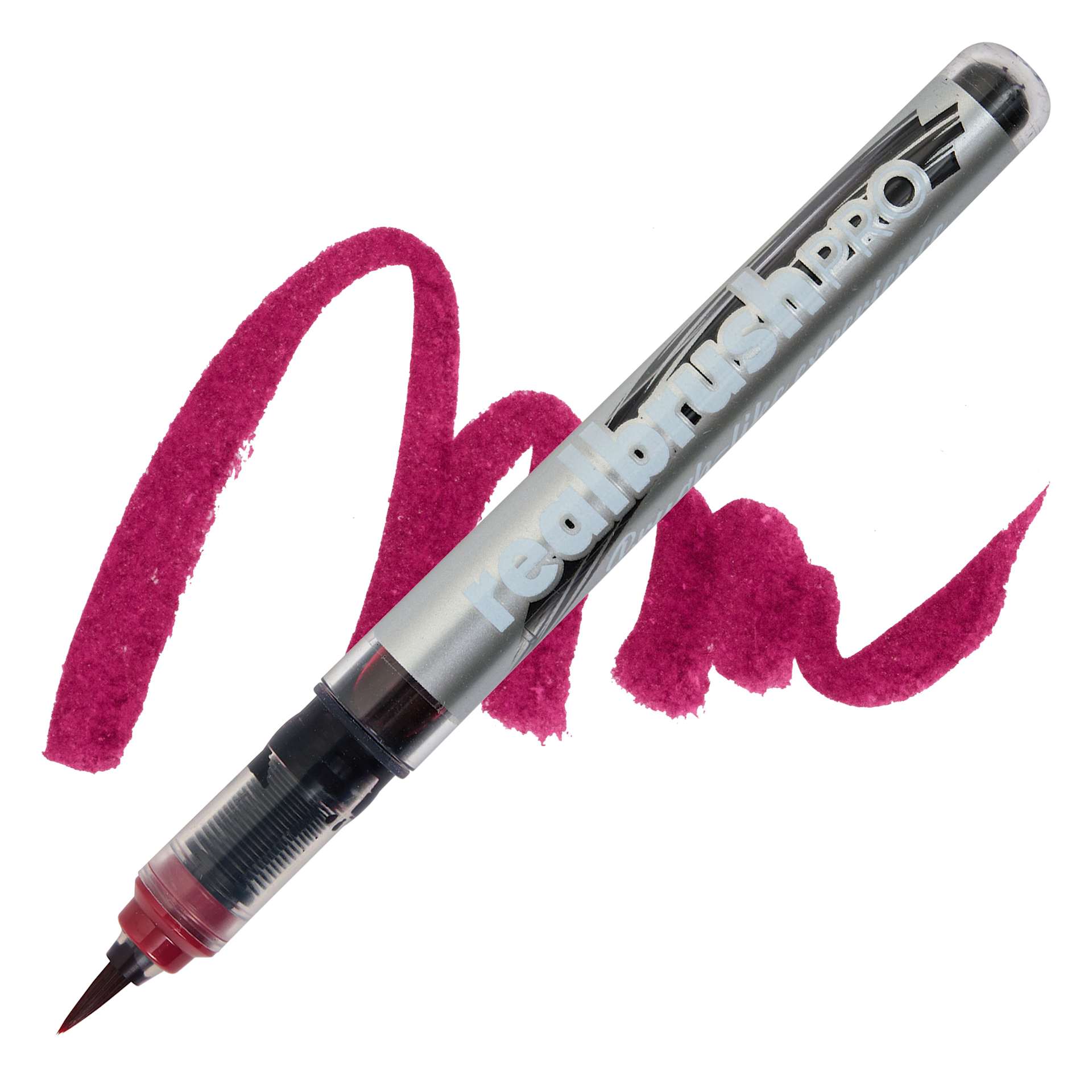 Karin Realbrush Pro Marker - Burgundy, swatch and marker