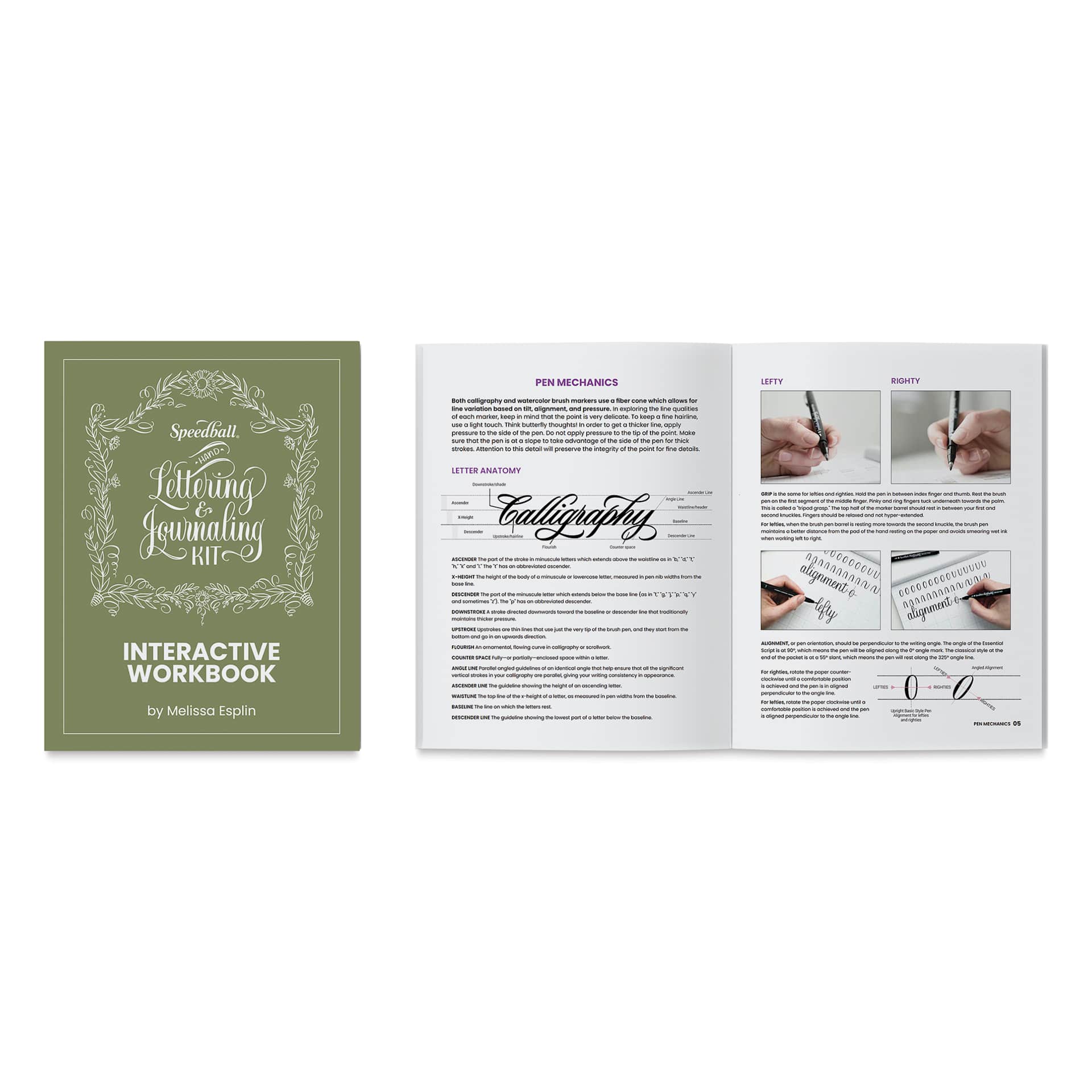 Speedball Hand Lettering and Journaling Kit - Set of 29 - instruction booklet Speedball Hand Lettering and Journaling Kit - Set of 29 - instruction booklet