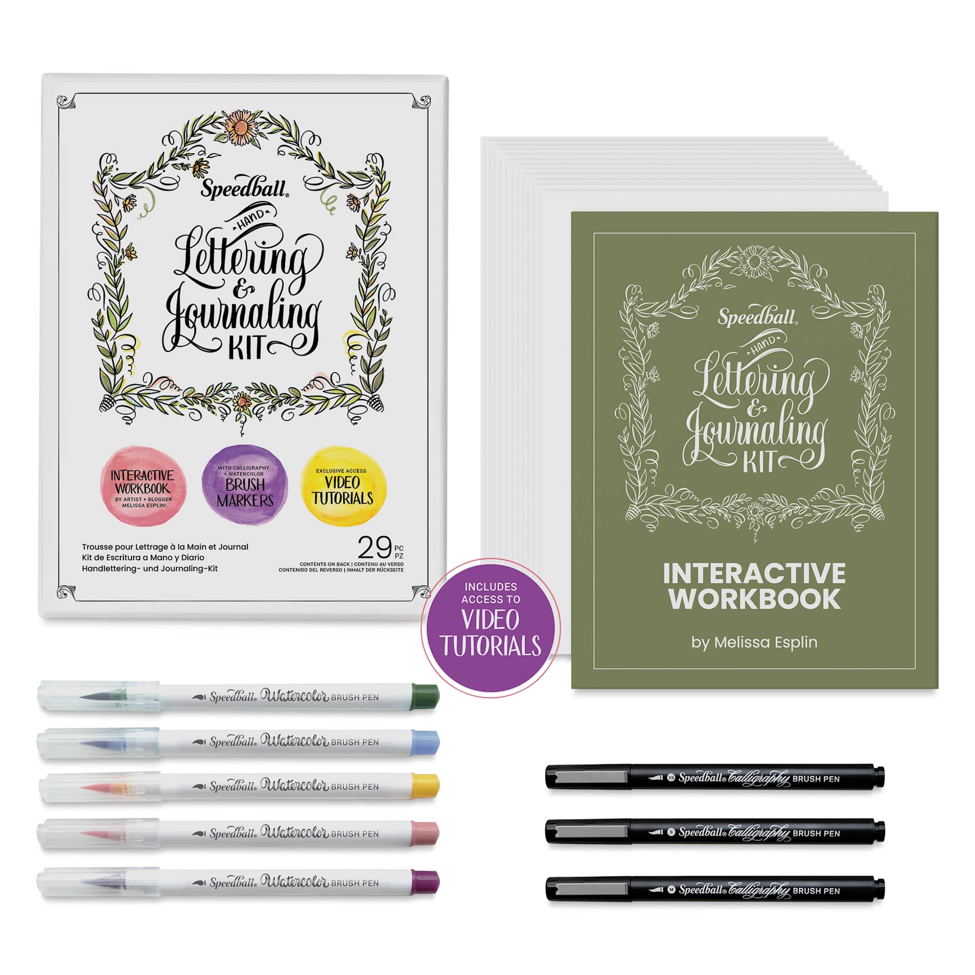 Speedball Hand Lettering and Journaling Kit - Set of 29 Speedball Hand Lettering and Journaling Kit - Set of 29