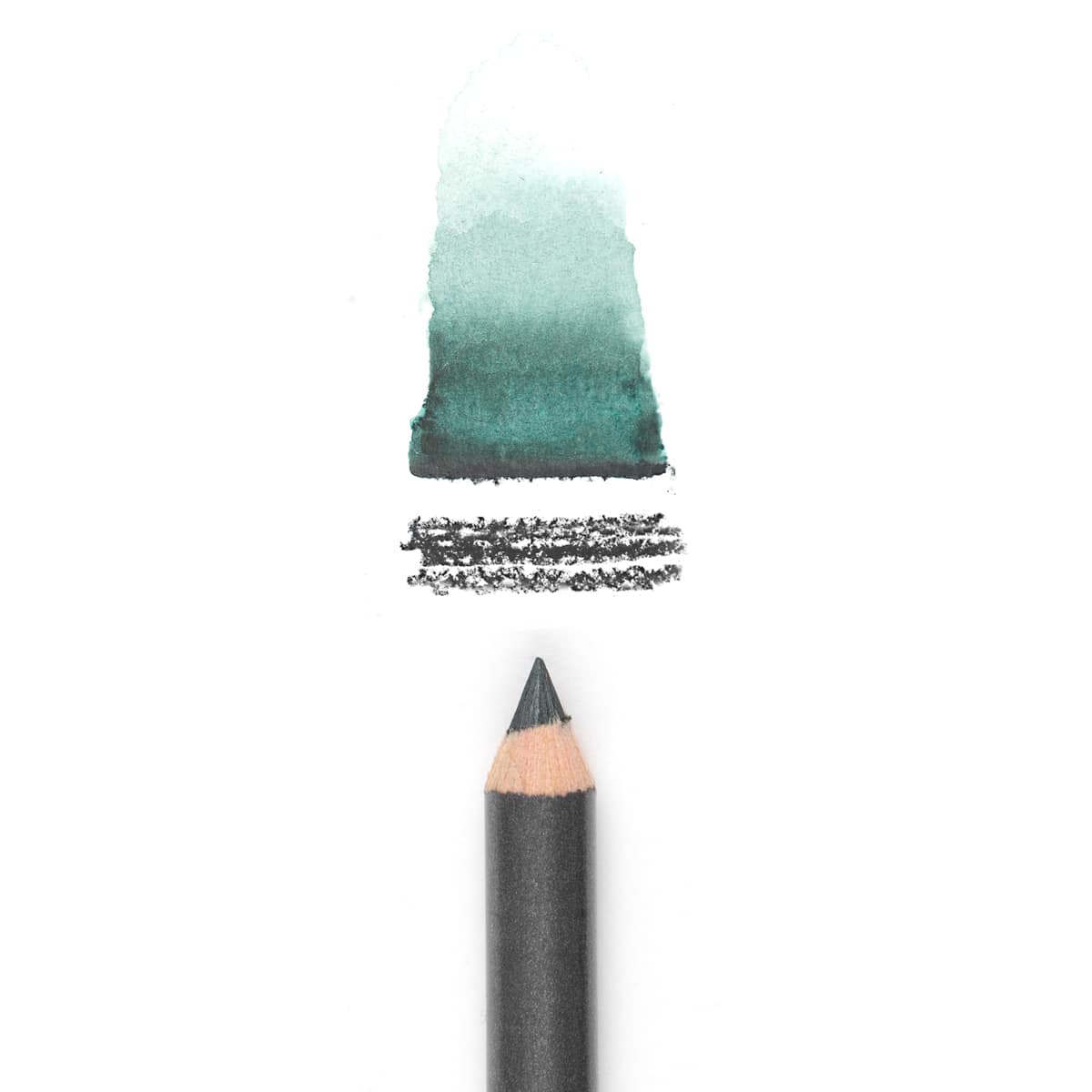 Graphite Water-Soluble Pencils Teal