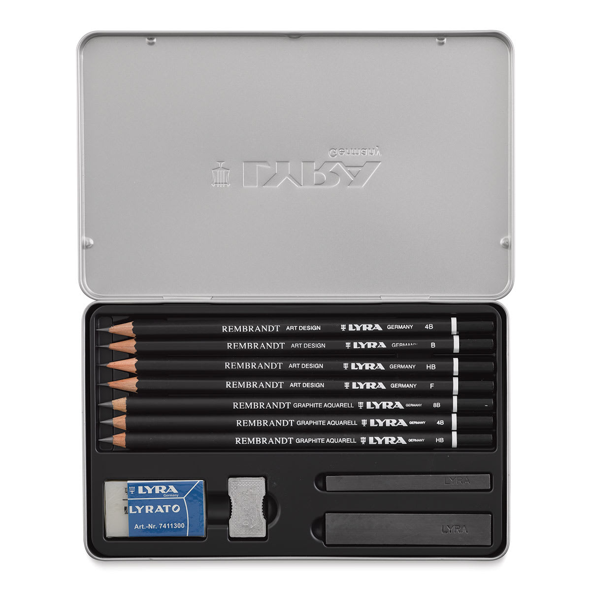 Lyra Rembrandt Graphite Pencils Set (set contents)