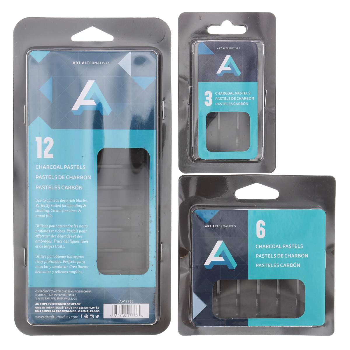 Charcoal Drawing Sticks Set of 12