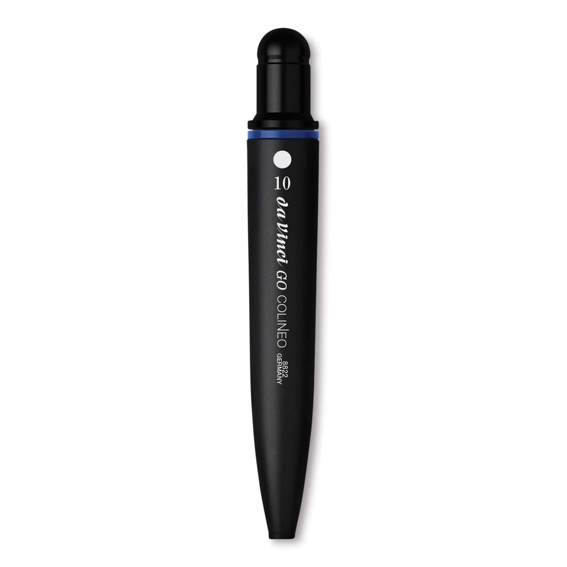 Da Vinci Go Colineo Travel Brush - Flat, Size 10, brush inside handle