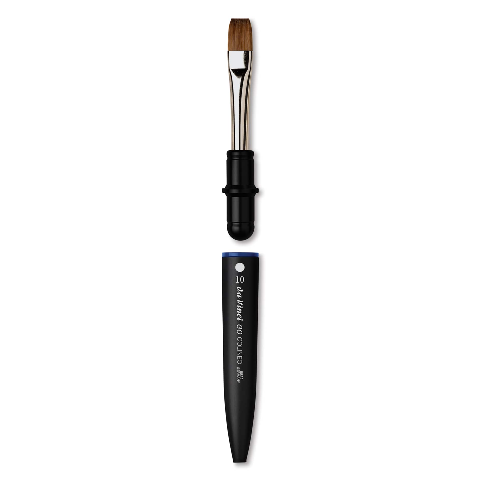 Da Vinci Go Colineo Travel Brush - Flat, Size 10, brush removed from handle
