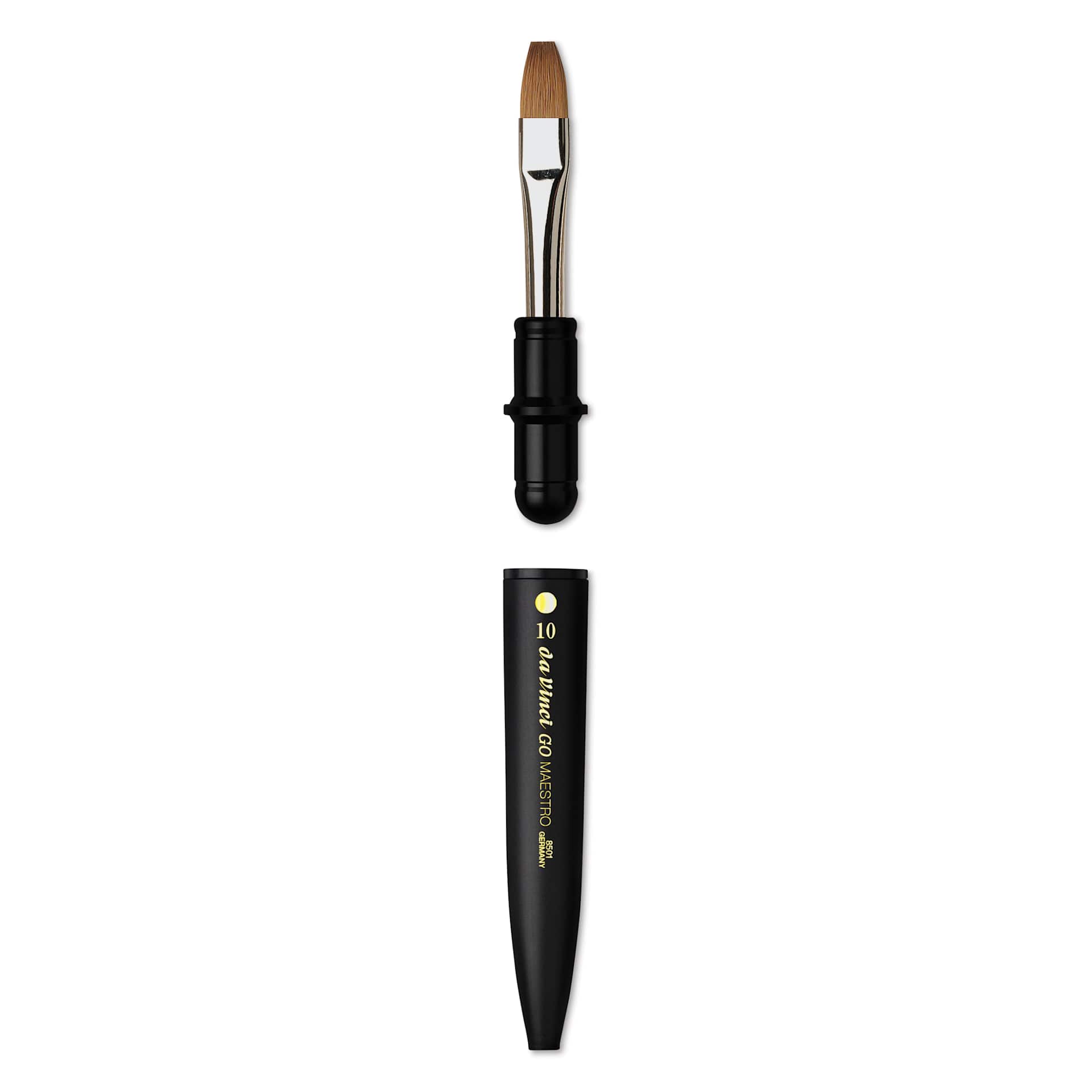 Da Vinci Go Maestro Travel Brush - Flat, Size 10, brush removed from handle