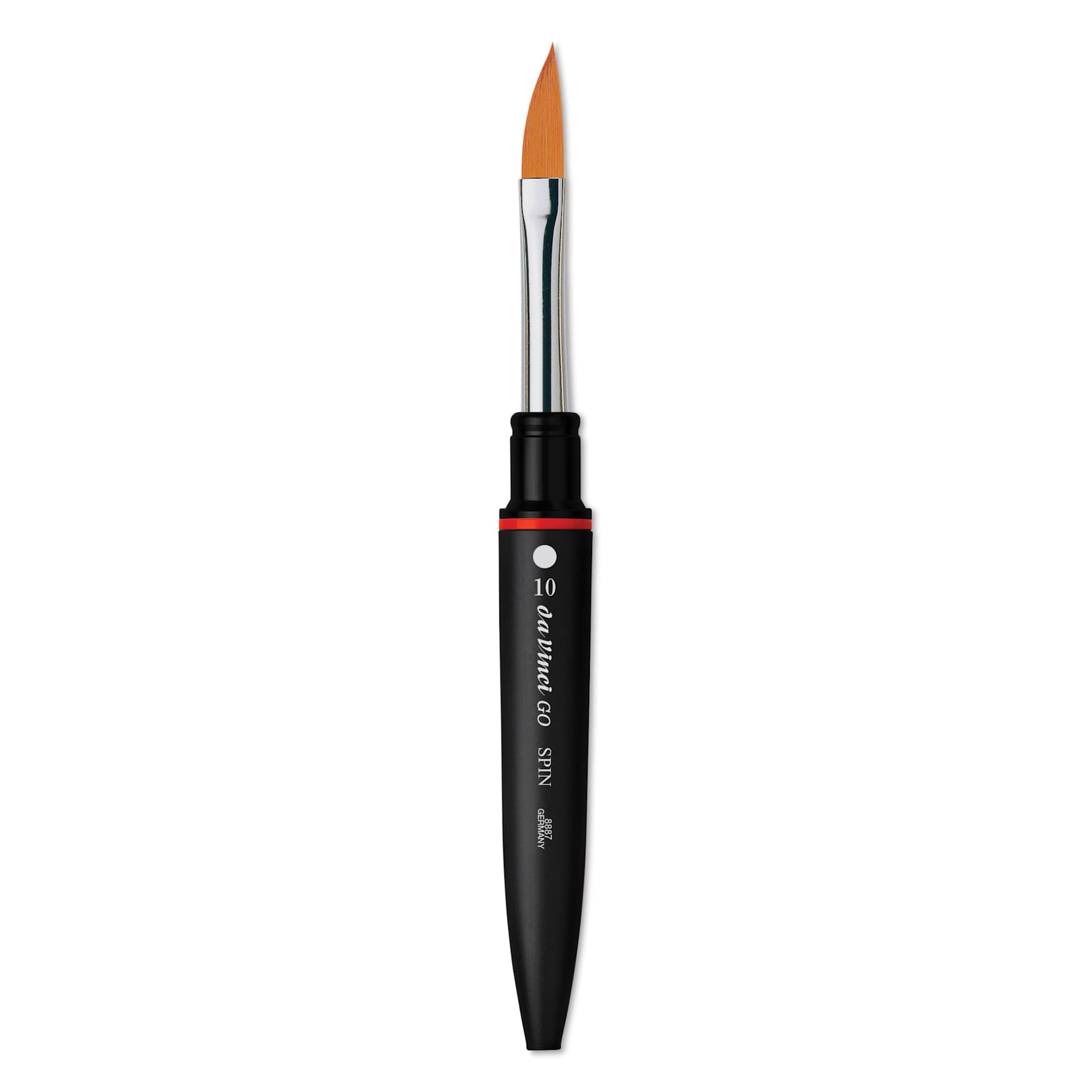 Da Vinci Go Spin Travel Brush - Slanted Edge, Size 10